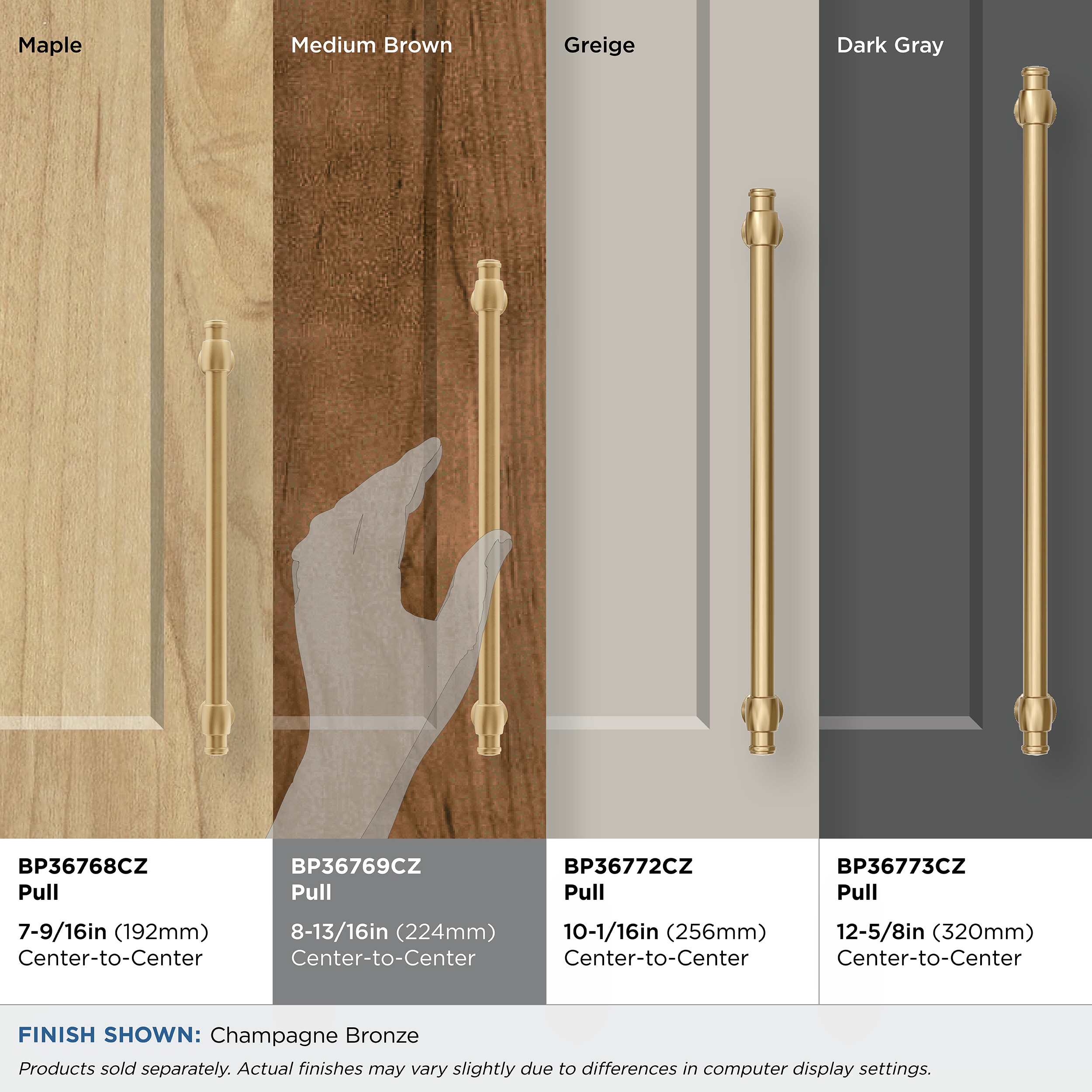 Amerock BP36769CZ Cabinet-Pulls - View #5