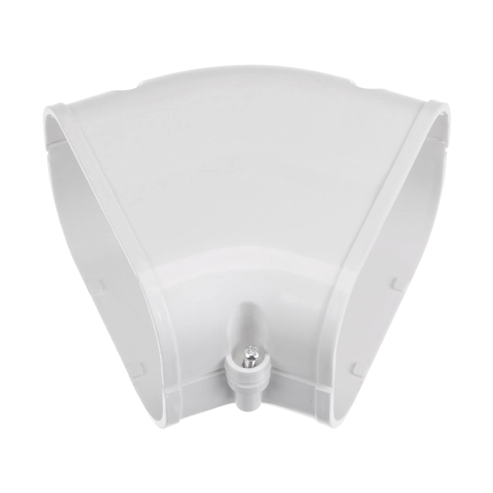 PATIKIL 4 Inch PVC Decorative Line Cover 45 Degree Elbow Tubing Parts Accessories for Air Conditioner Central AC Heat Pump White