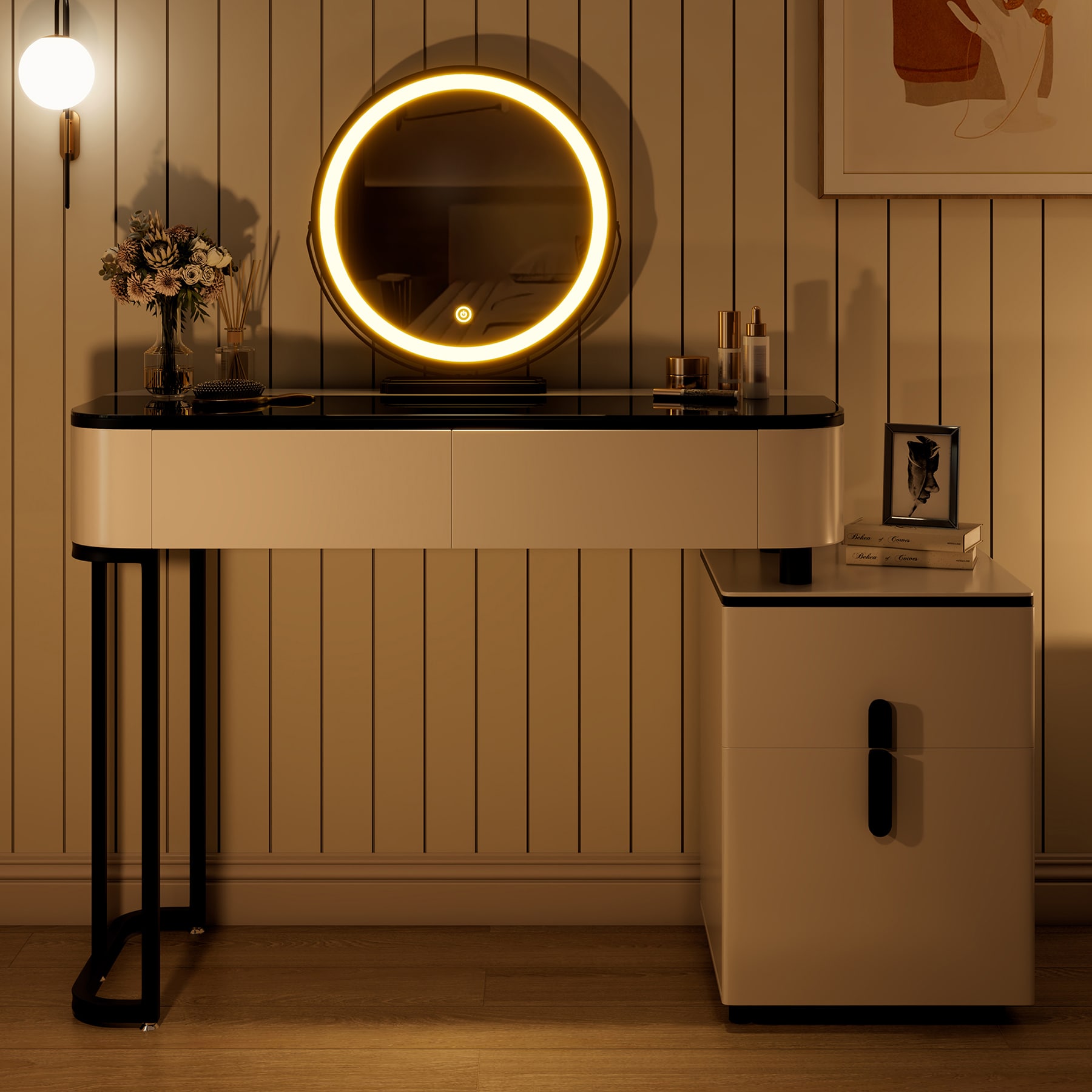 SINOFURN SYD250005WT Bedroom-Vanities - View #5