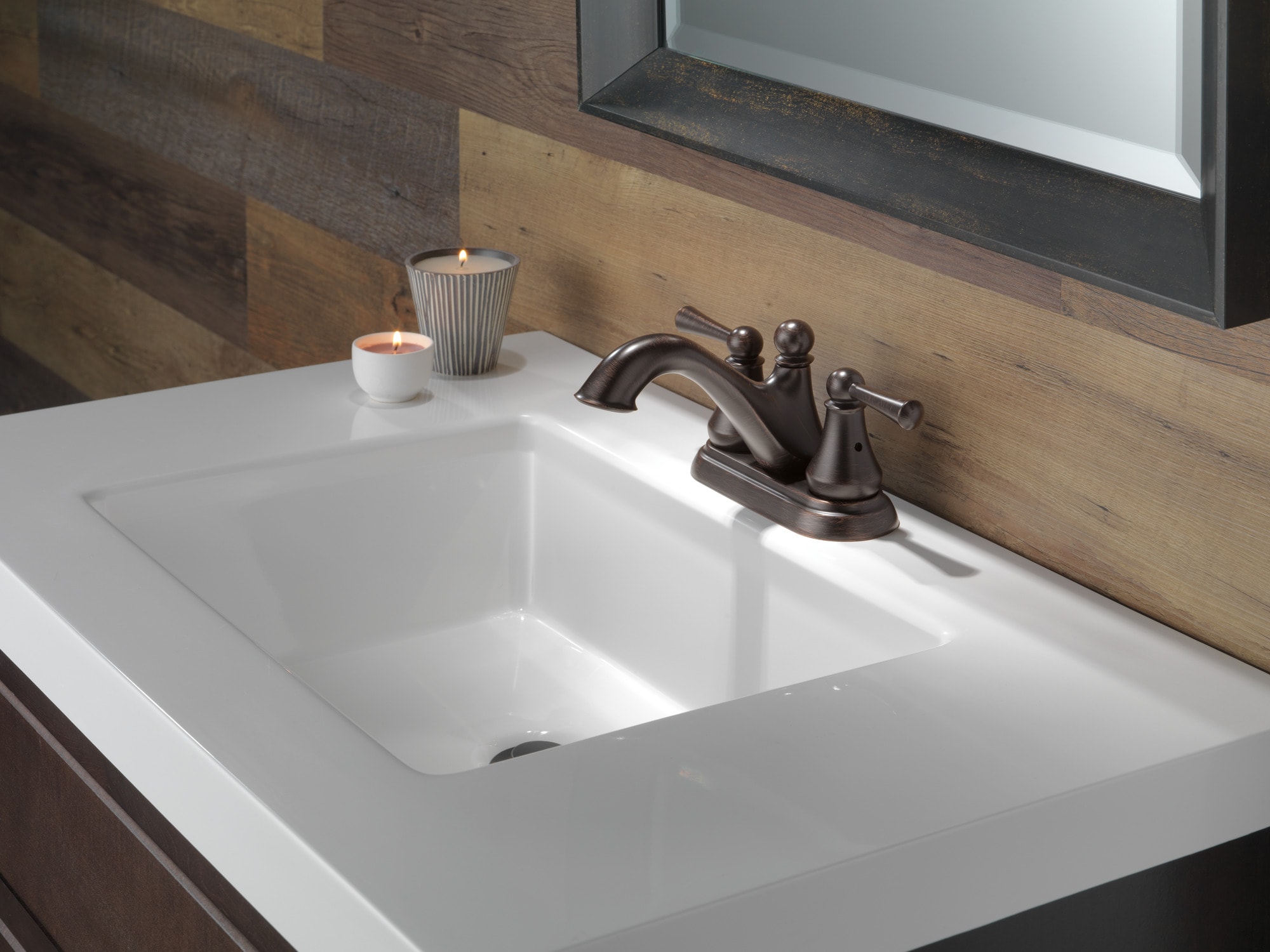 Delta Haywood Elegance Centerset Venetian Bronze Bathroom Faucet