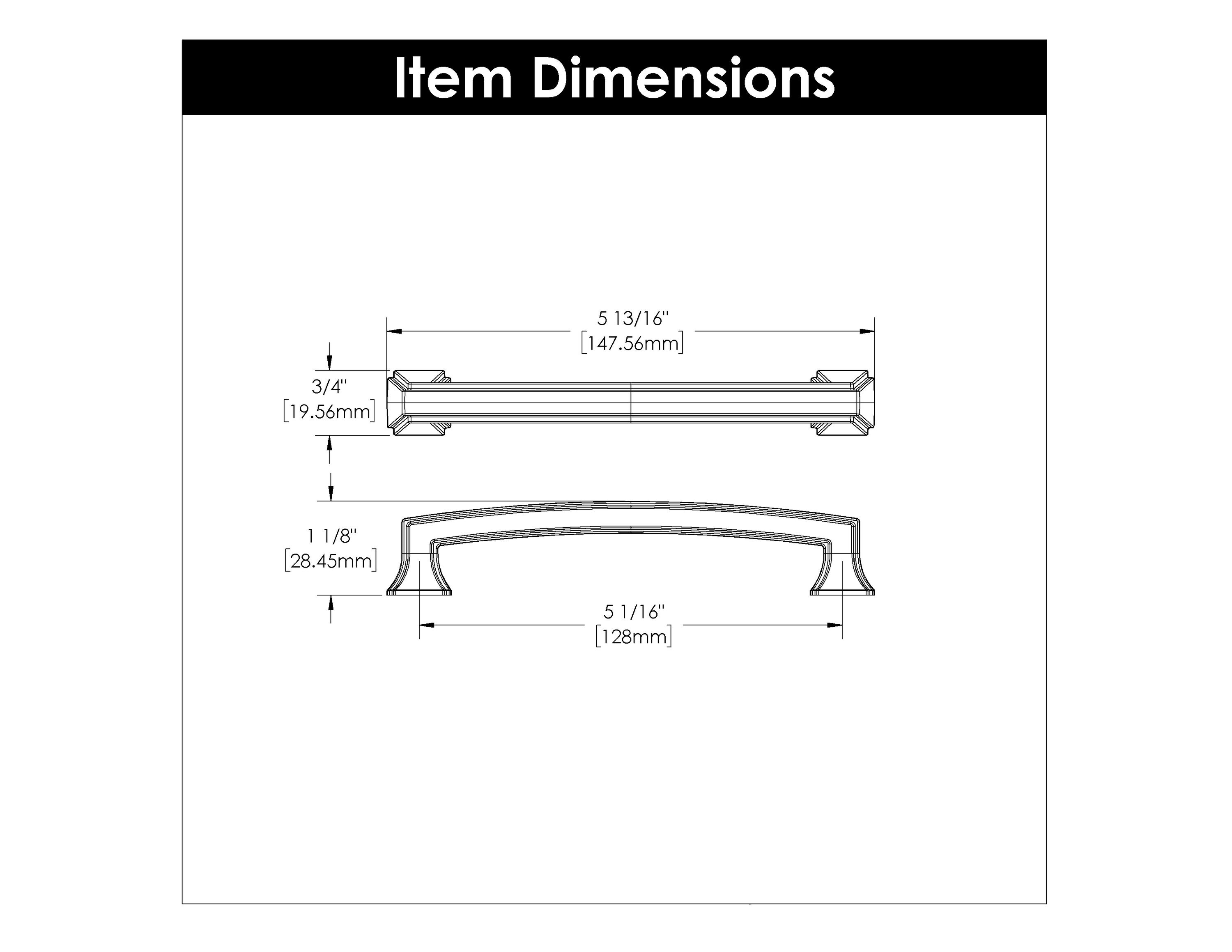 Hickory Hardware P3233-OBH-10B Cabinet-Pulls - View #6
