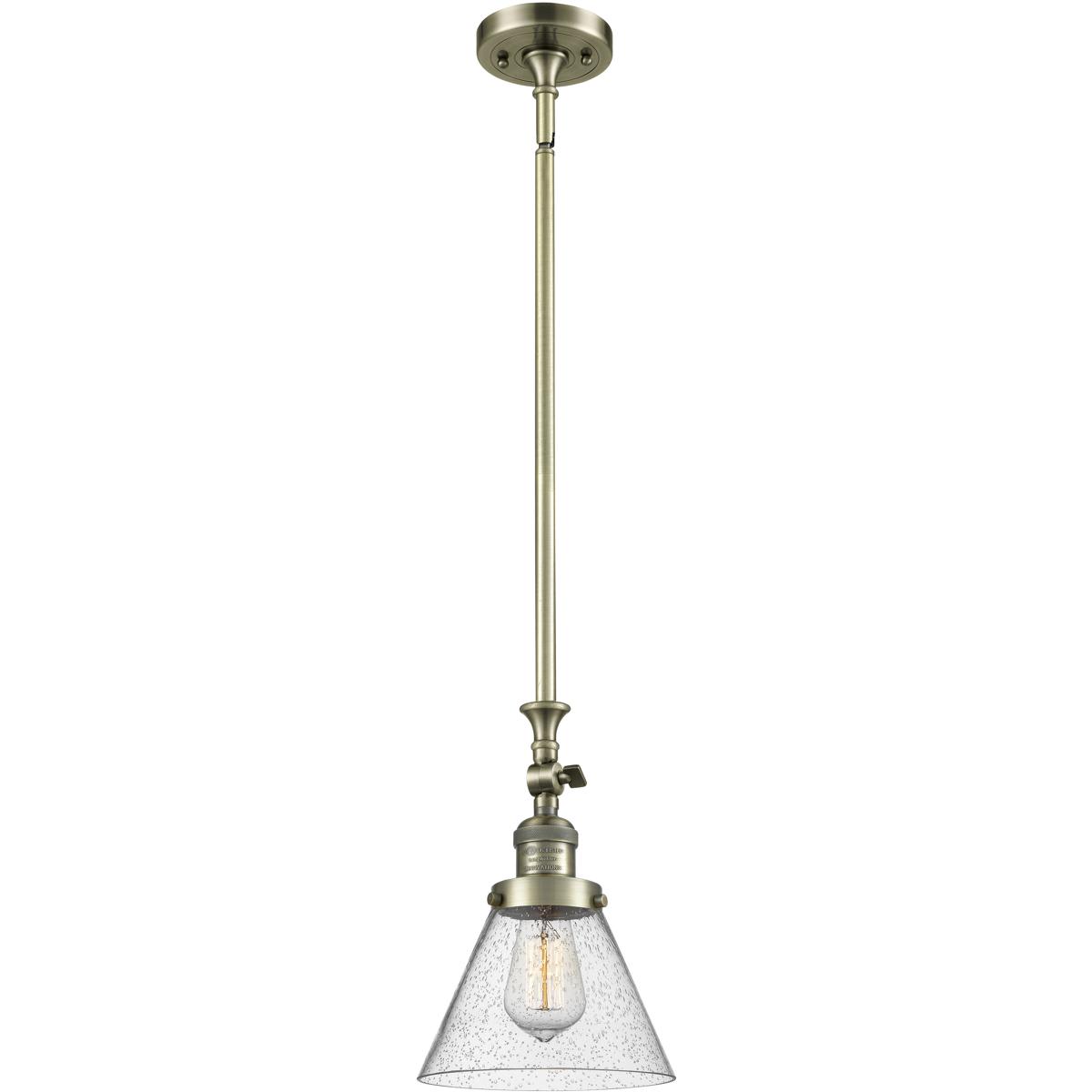 Innovations Lighting 1357621 206-AB-G44-LED Franklin Restoration Cone Mini Pendant