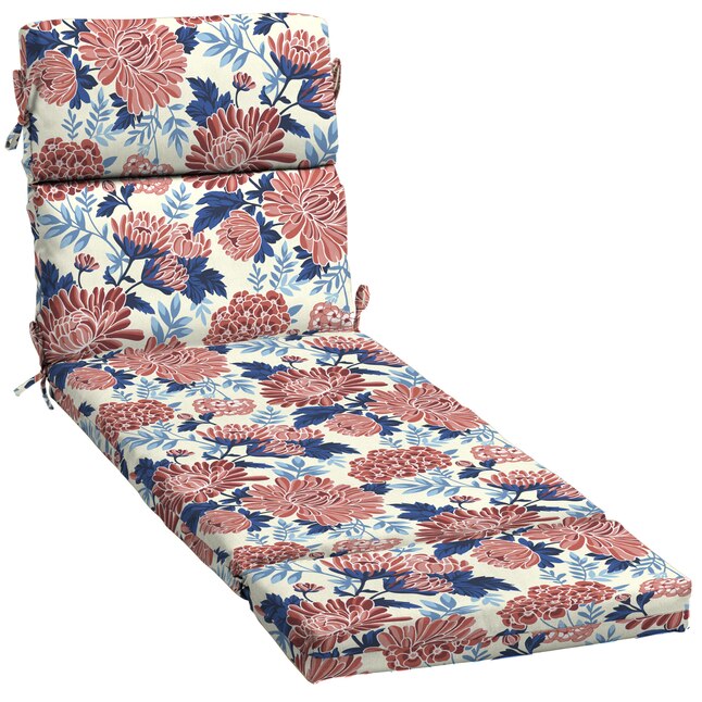Portia Floral Patio Chaise Lounge Chair Cushion in the Patio Furniture  Cushions department at Lowes.com