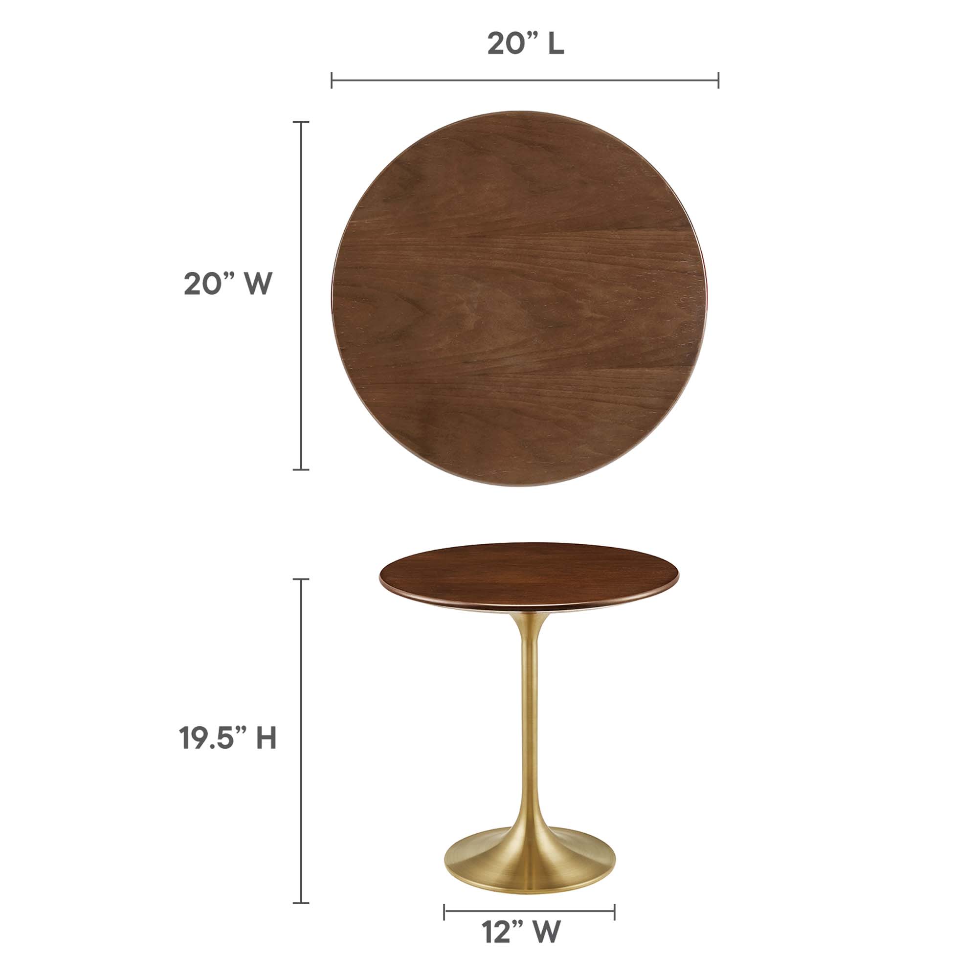 Modway EEI-5684-GLD-WAL End-Tables - View #3