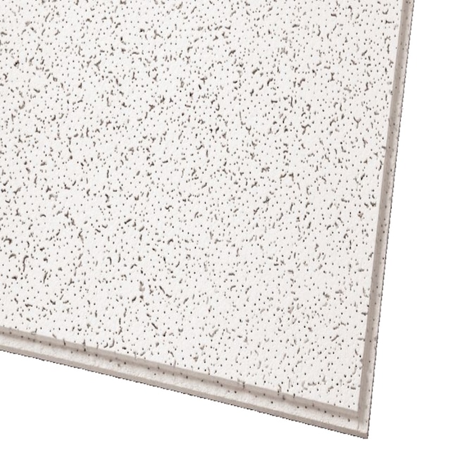 Armstrong Ceilings 24-in x 24-in Cortega 16-Pack White Fissured 15/16-in Drop Acoustic Panel Ceiling Tiles Armstrong Ceilings 24-in x 24-in Cortega 16-Pack White Fissured 15/16-in Drop Acoustic Panel Ceiling Tiles