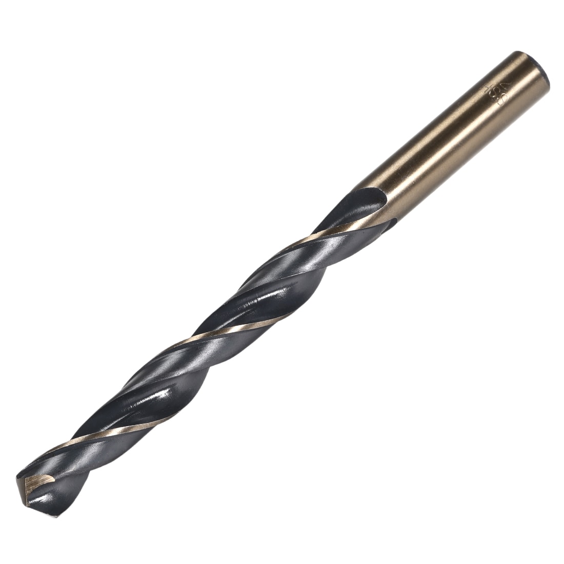 Unique Bargains Straight Shank Twist Drill Bits 12mm Gold Titanium and Black Nitride Coated High Speed Steel HSS 4341 with 12mm Shank for Stainless Steel Alloy Metal Plastic Wood