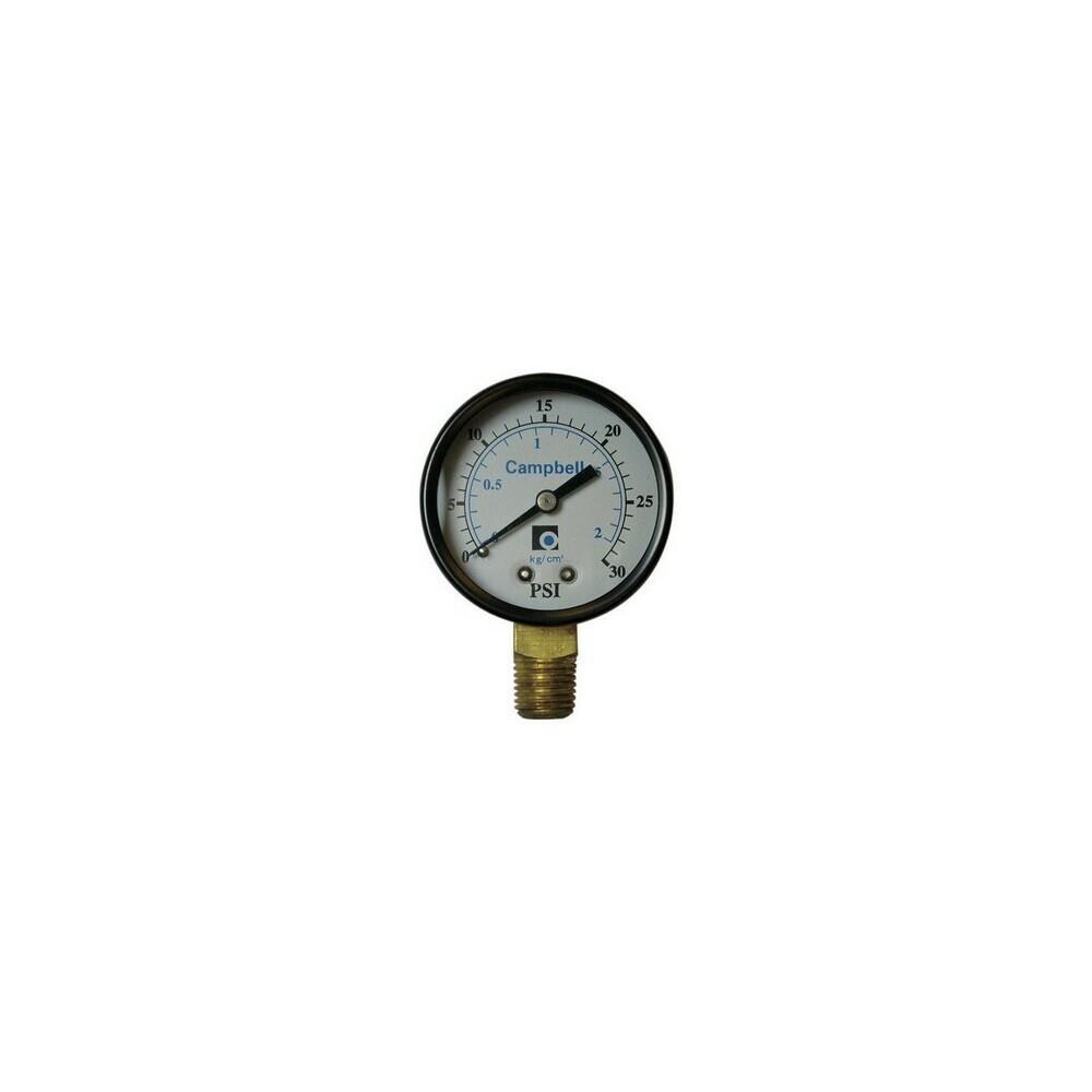 Campbell ACHR6723  PG3-NL 0-30 0.25 in. Pressure -Gauge