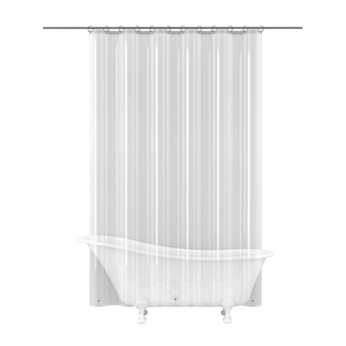 Eva Peva Clear Solid Shower Liner, Extra Long Clear Shower Curtain Liner 96
