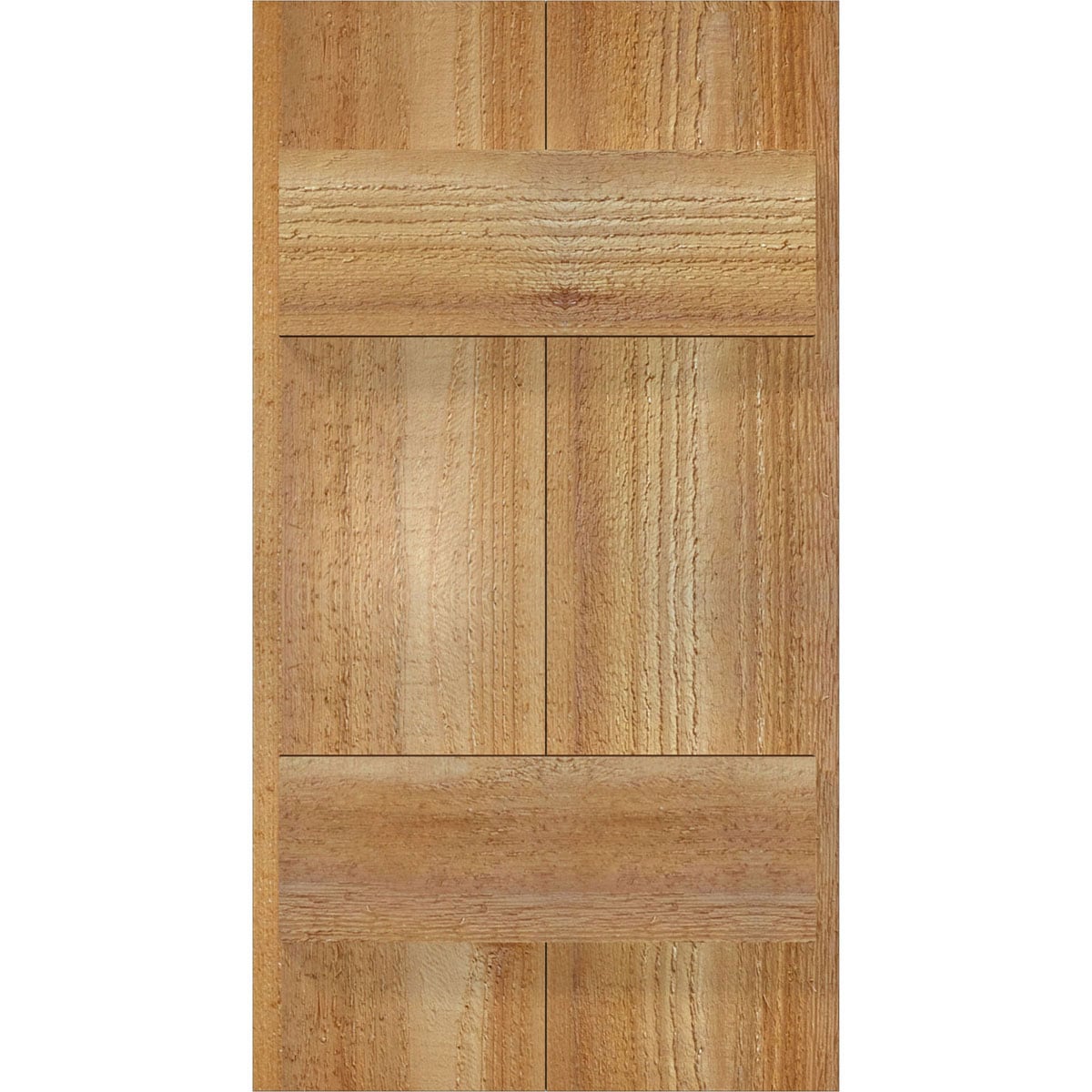 Ekena Millwork RBJ06S11X020RWR 10.75-in W x 20-in H Unfinished Paintable/Stainable Board and batten Wood Exterior Shutters ( 2 -Pack )