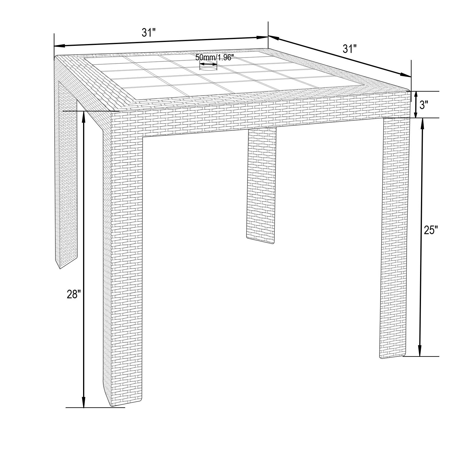 Leisuremod MT31C19BL4 Patio-Dining-Sets - View #13