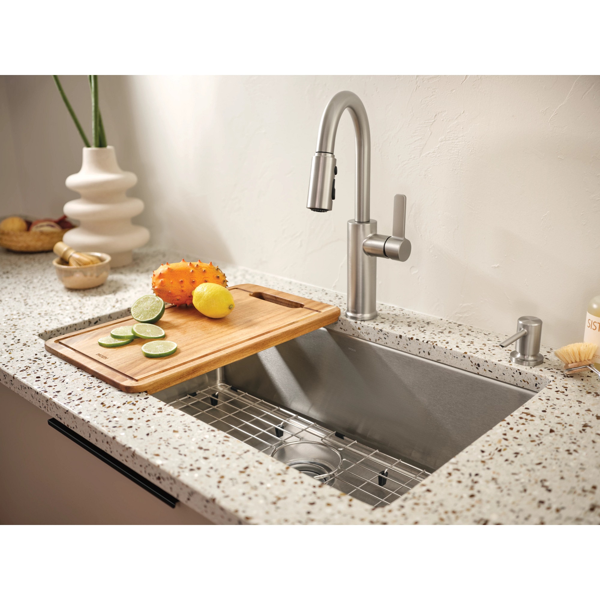 2024 Moen stainless double deep sink