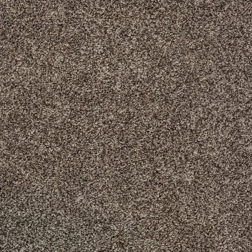 STAINMASTER SS002-12-L012 Express Install Comfort Walk I Woodlands Brown 40-oz sq yard Polyester Level loop Indoor Carpet