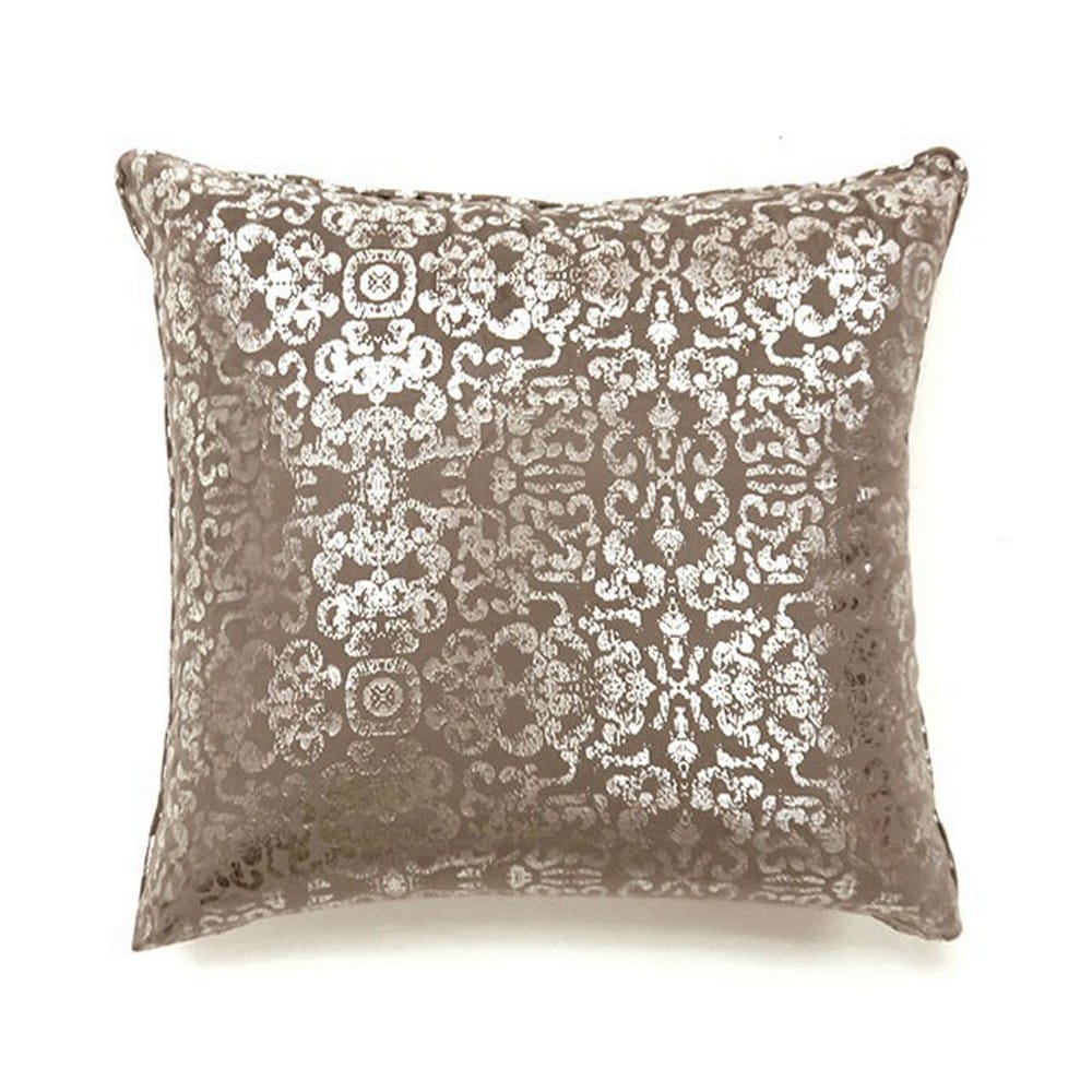 Benzara BM131586 2-Piece 19-in x 19-in Beige Indoor Decorative Pillow