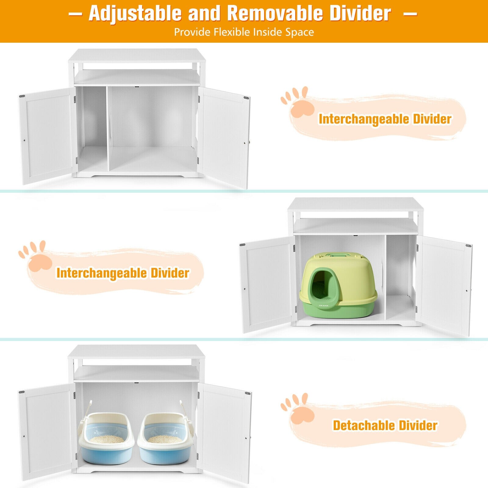 Forclover CJW-LB26WH Litter-Boxes - View #8