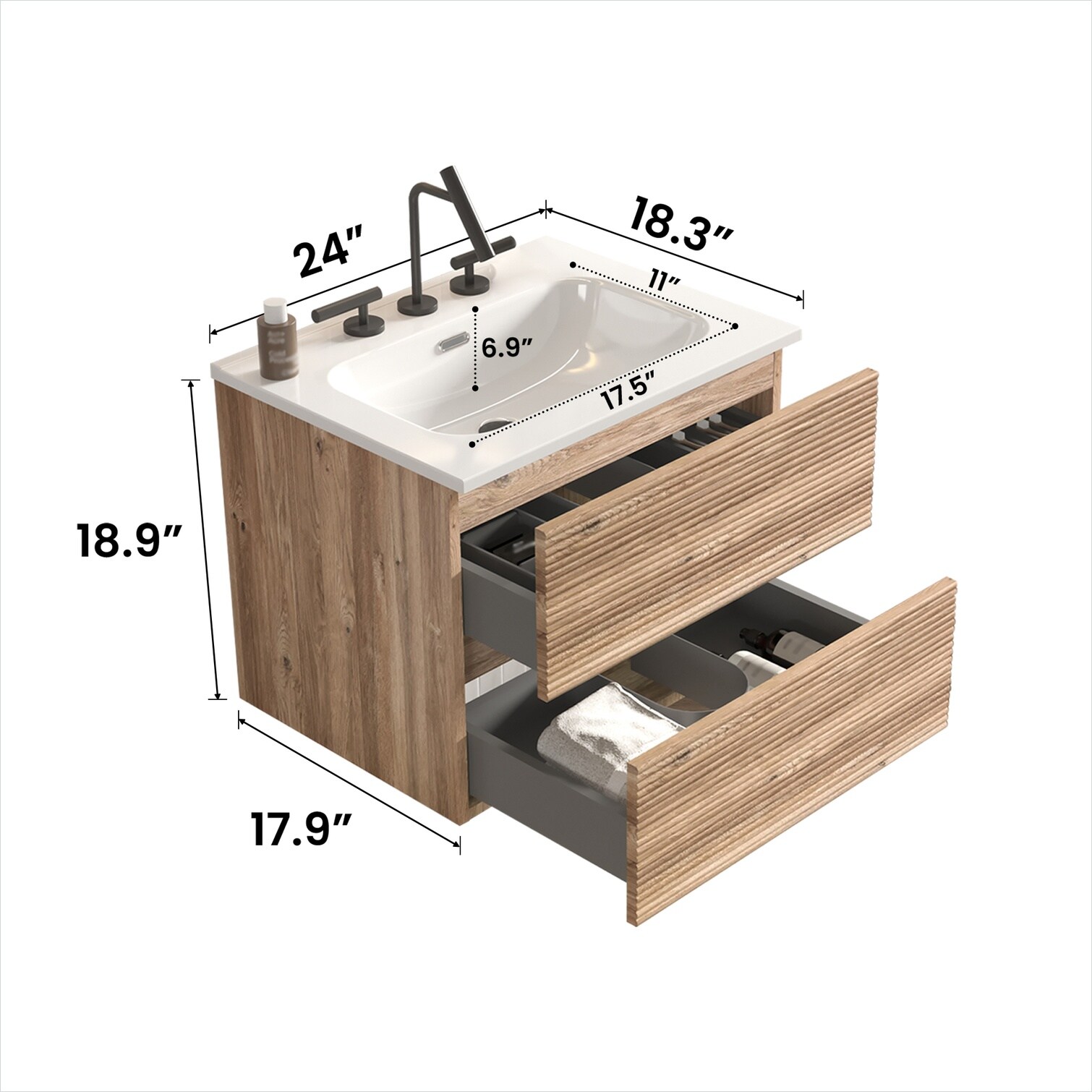 Naturefalls 5V4JOSJOSH1P Bath-Vanity-Combo - View #9