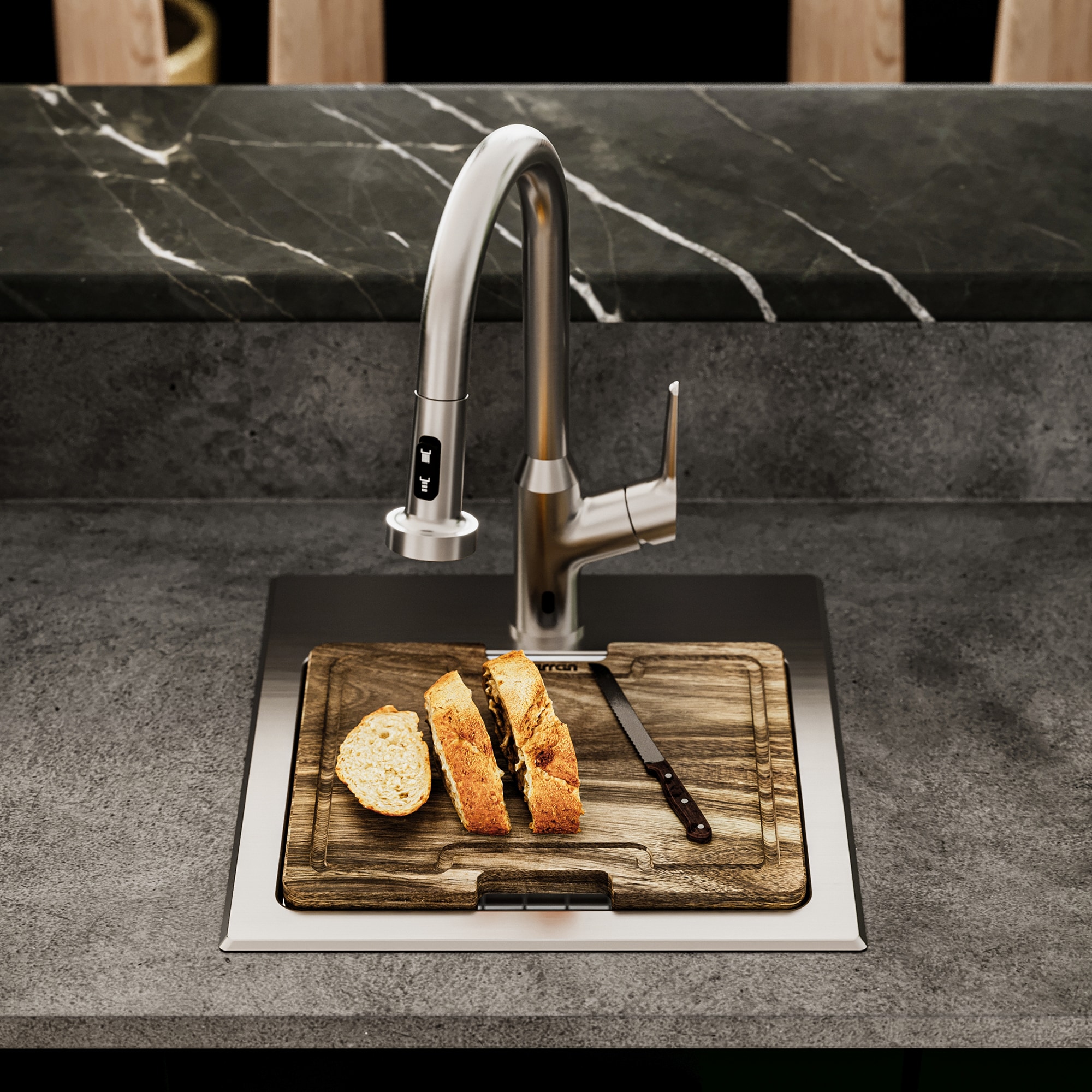 Karran WS1025SS Bar-Prep-Sinks - View #2