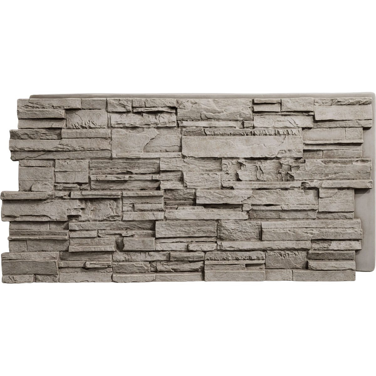 Ekena Millwork PNU24X48CASD 48.625-in x 24.75-in Cascade Stacked Stone 8 Square feet Sandstone Faux stone veneer