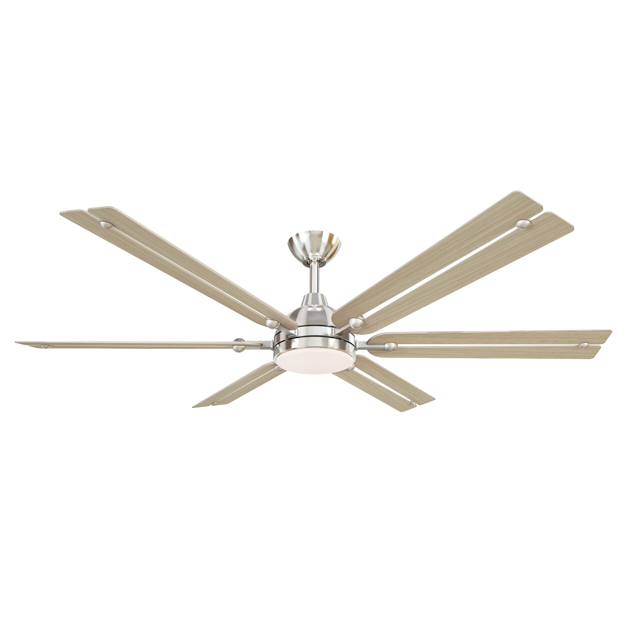 Minka Aire Allegata 56-in Brushed Nickel LED Ceiling Fan With Light and Remote Control Included Sansujyuku sansujyuku.com