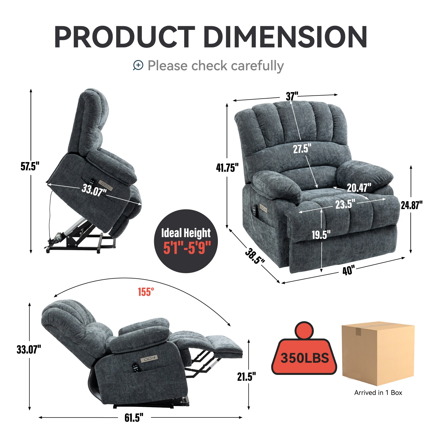 Mondawe OR-P78EA-OF recliners - View #10
