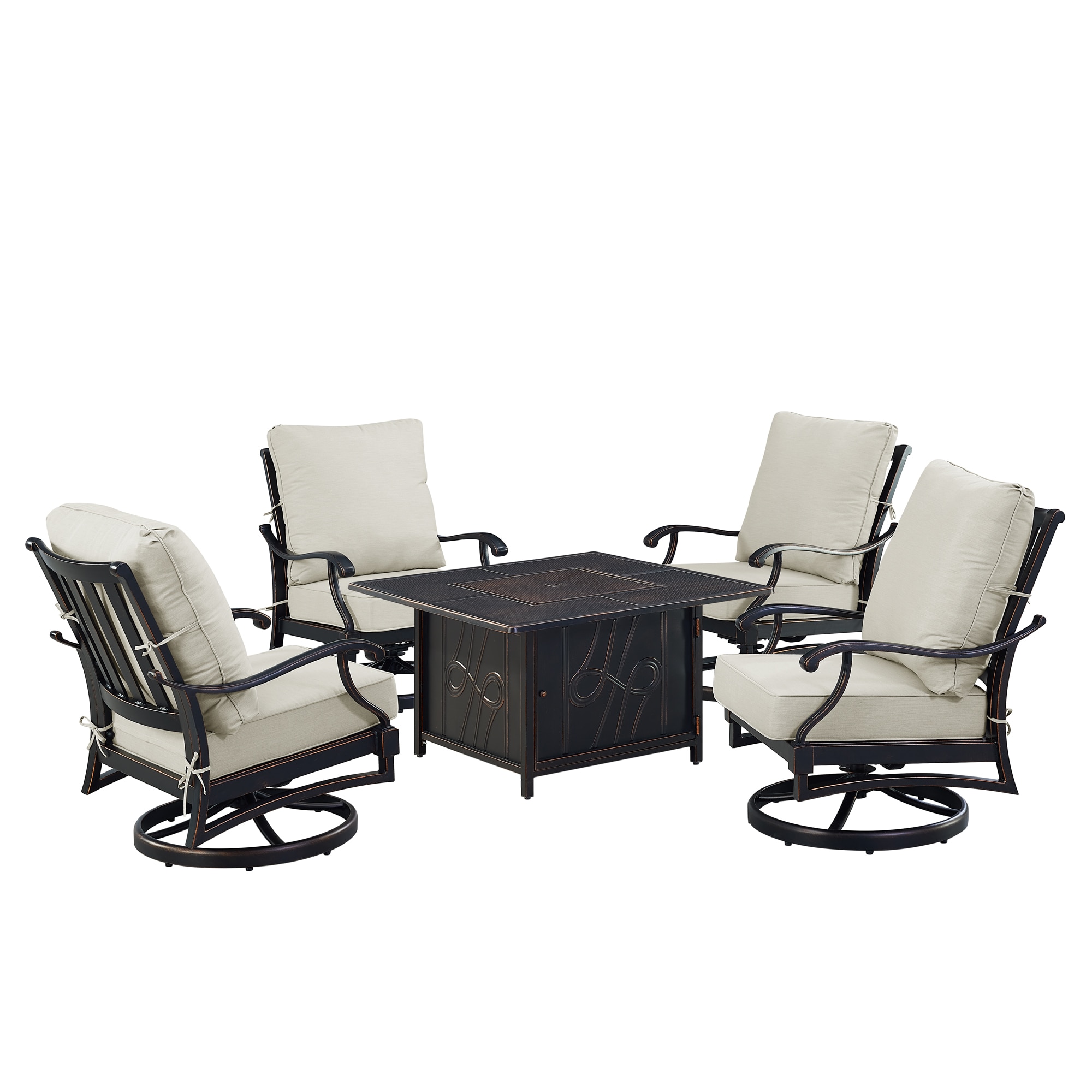 Oakland Living SHAO4CHREGISLGCUA Patio-Conversation-Sets - View #4