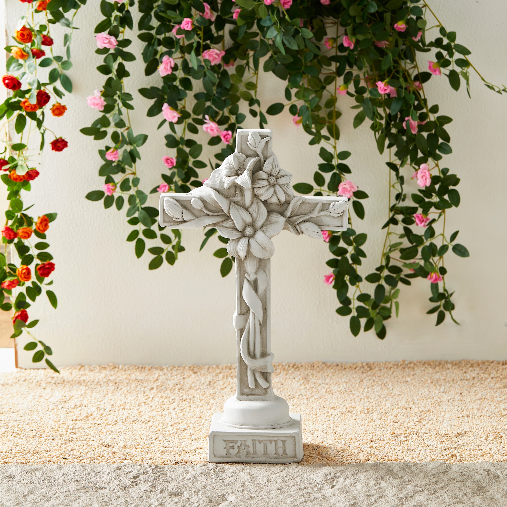 Glitzhome 2025400049 Garden-Statue - View #2