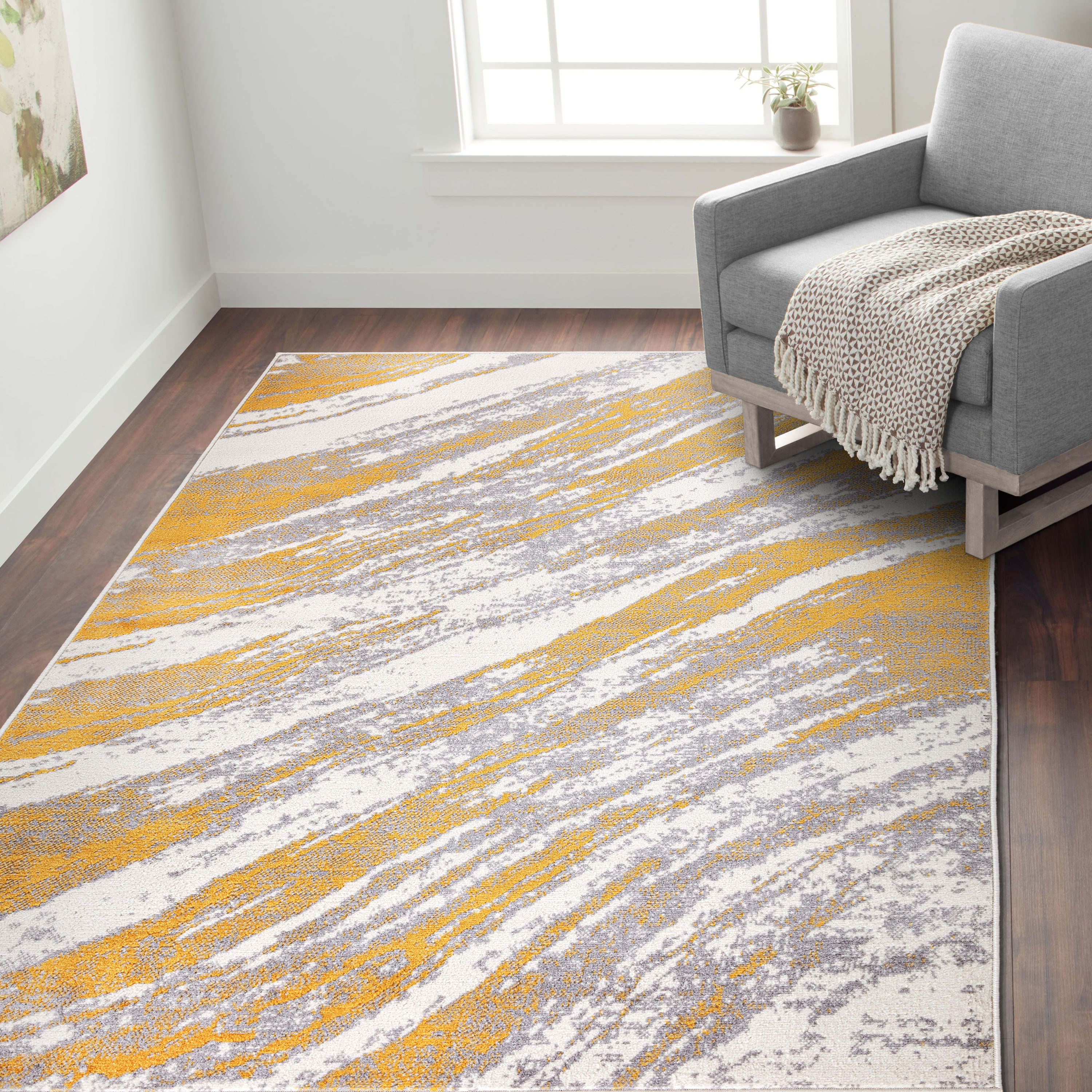 World Rug Gallery 2055YELLOW5X7 rugs - View #5