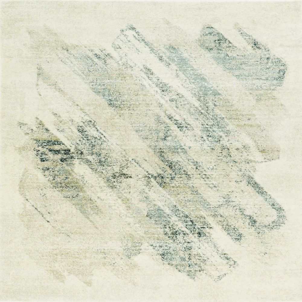 HomeRoots 353875 Bernadette 2 X 7 (ft) Rag Ivory Gray Indoor Distressed/Overdyed Runner Rug