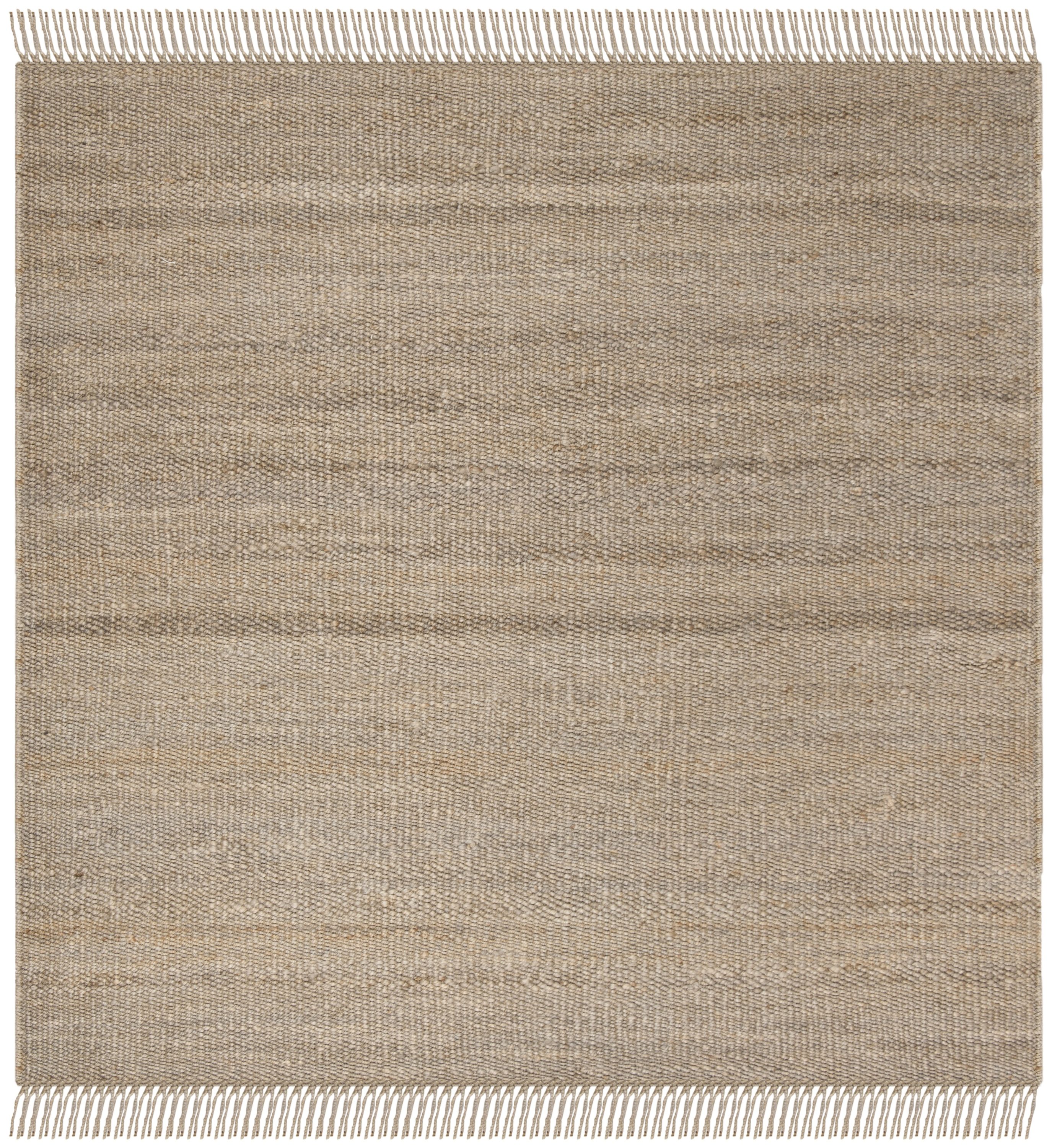 Safavieh NF368C-6SQ Natural Fiber Baird 6 x 6 (ft) Jute Gray Square Indoor Abstract Farmhouse/Cottage Area rug