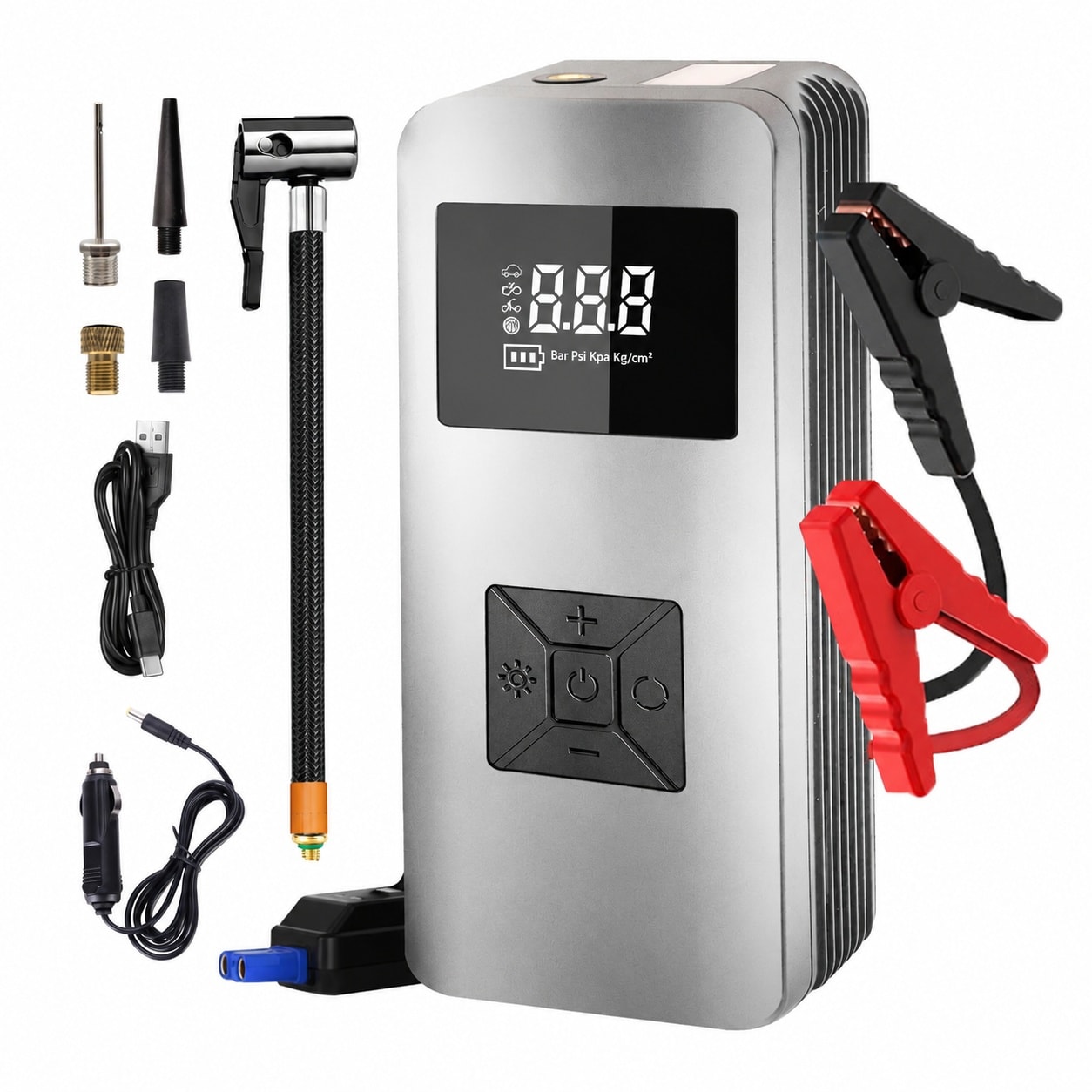 DYRCJ -  Jump Starter with Air Compressor 12V 8000A Car power cell Jump Starter for 6.0L Gas and ...