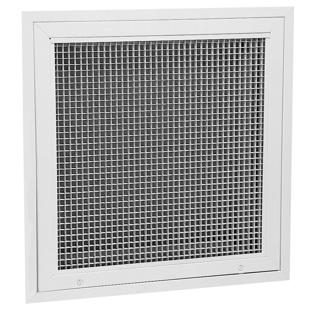 Hart & Cooley 20-in x 20-in 1-way Aluminum White Sidewall/Ceiling Register