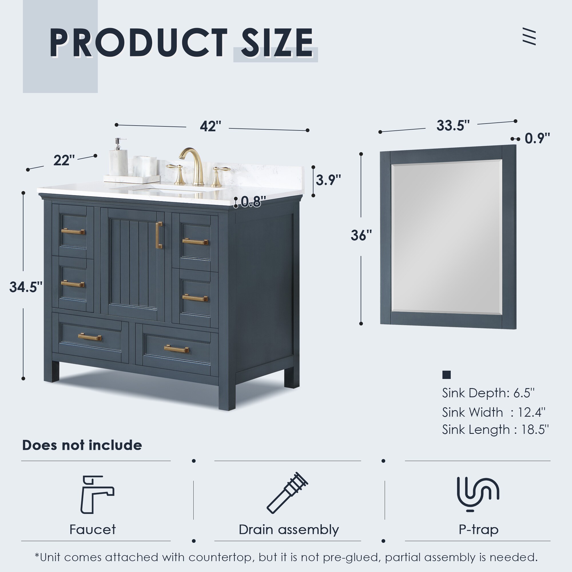 Altair 538042-CB-AW Bath-Vanity-Combo - View #14