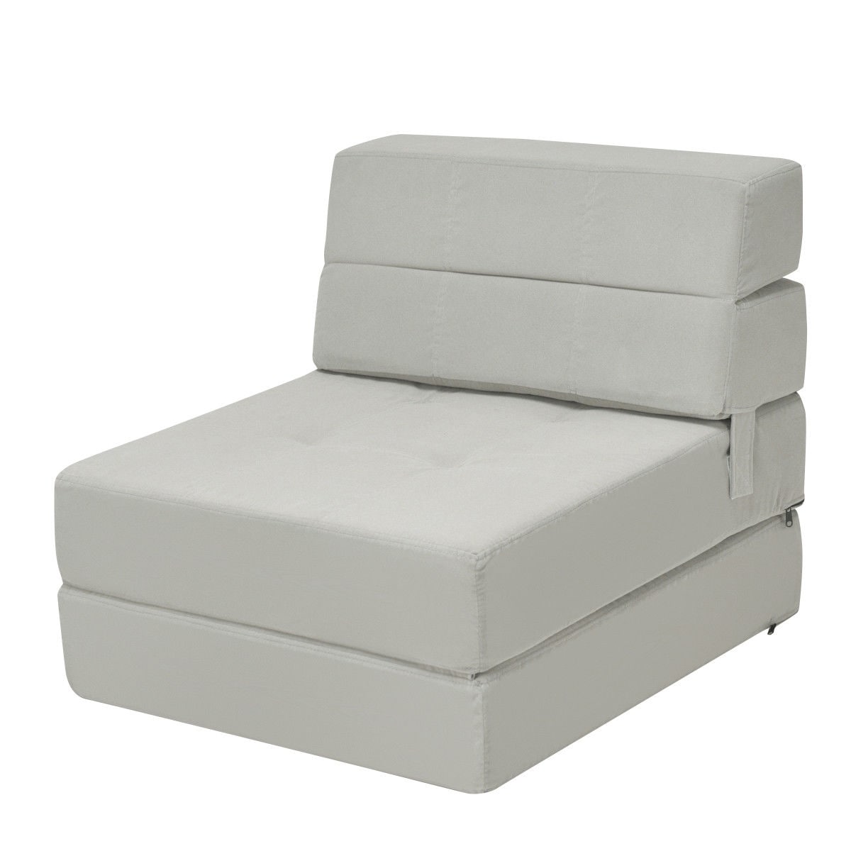 Burgundy 6 x 24 x 70 Sleeper Chair Folding Foam Bed, High Foam