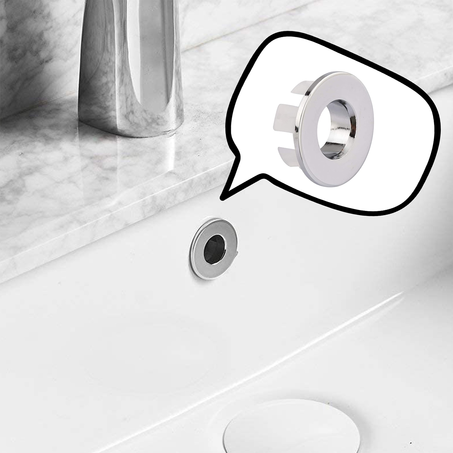 BWE C-8-CHROME-2 Sink-Shrouds - View #2