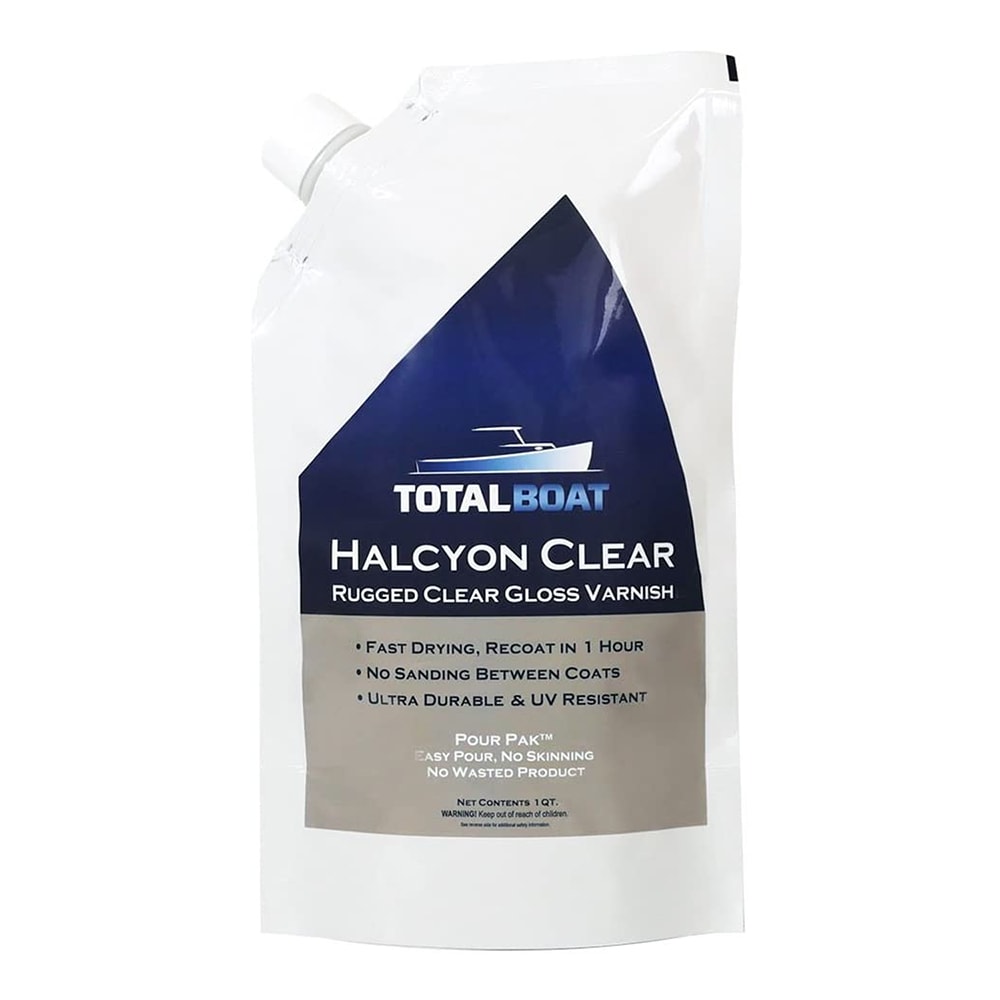 TotalBoat Halcyon Clear Exterior Wood Stain and Sealer (1-quart