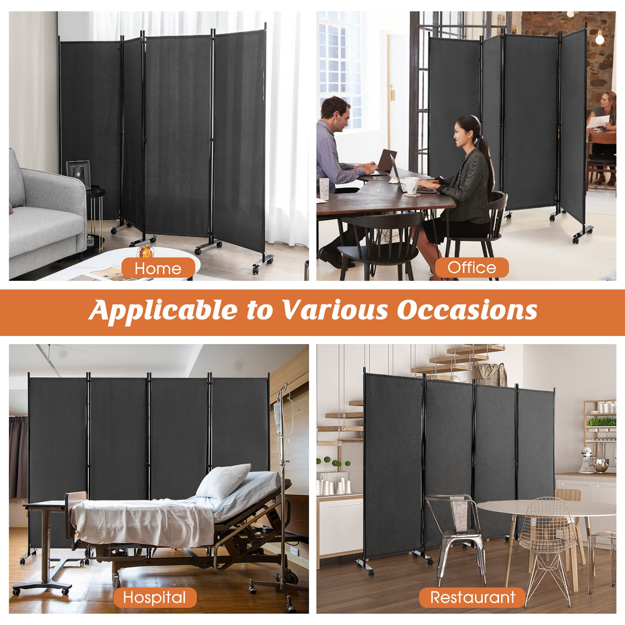Goplus LWS00326 Indoor-Privacy-Screens - View #8