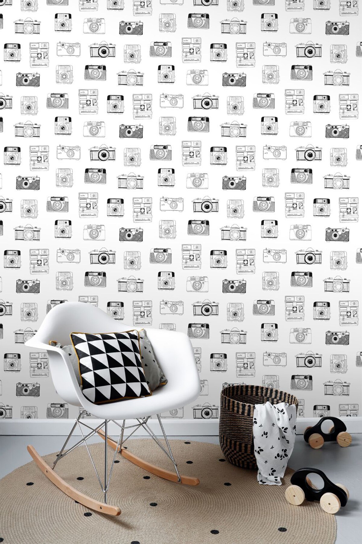 ESTA Home Design Department 56.4-sq ft White Non-woven Abstract ...