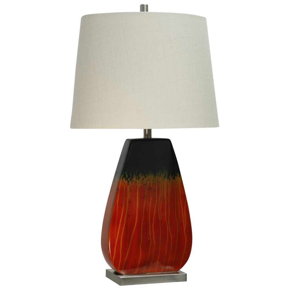 StyleCraft Home Collection L310744ADS 36-in 3-Way Table Lamp with Fabric Shade