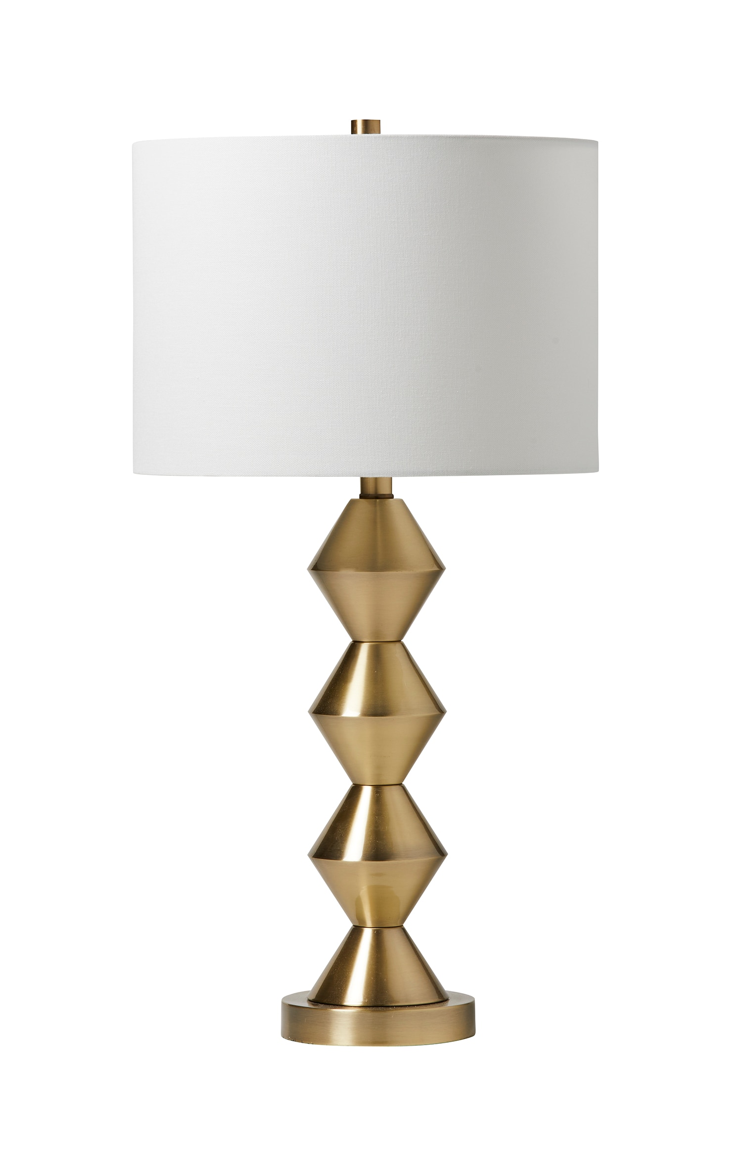 satin brass table lamp