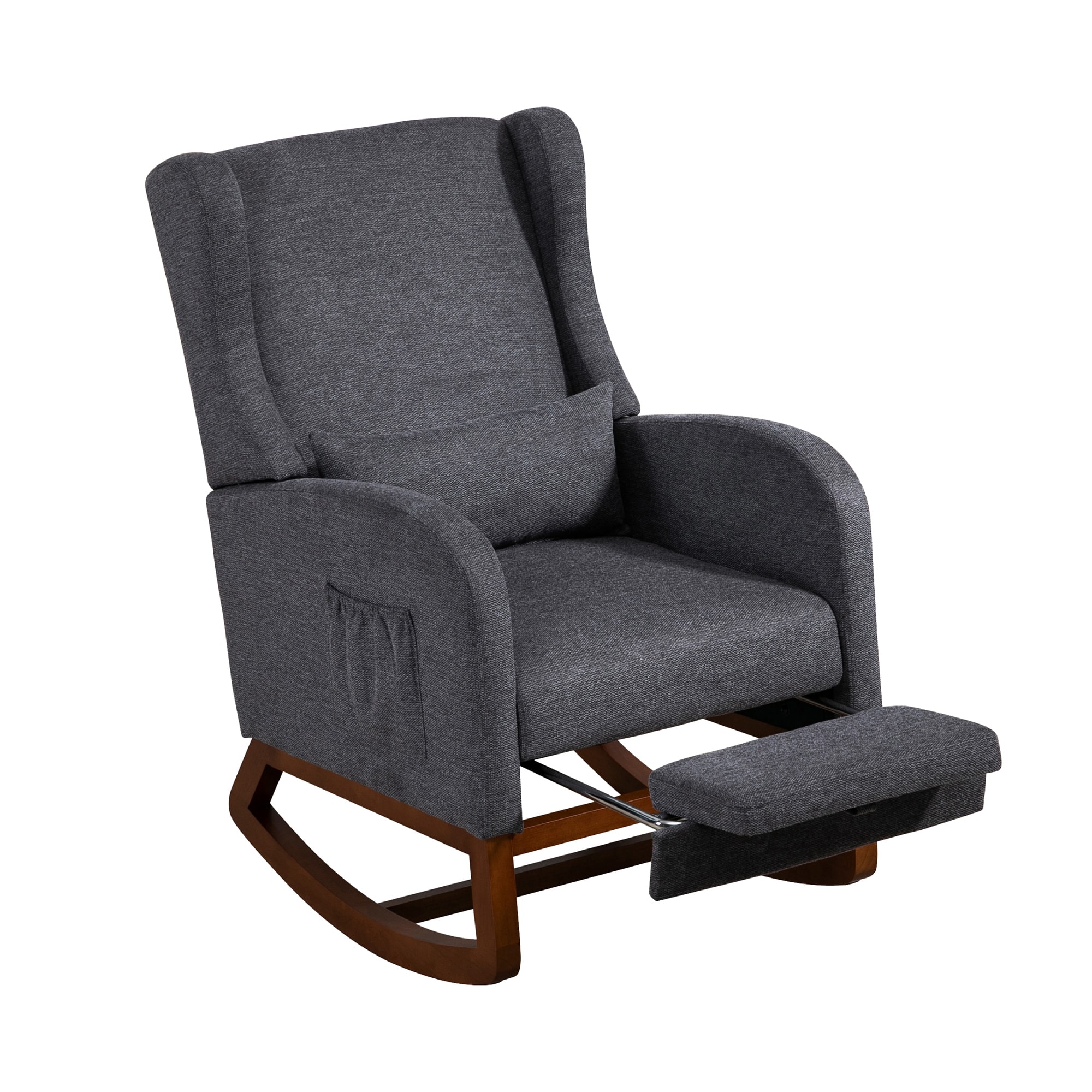 Hrinhom HC-W5030-CHARCOAL Casual CHARCOAL Rocking Chair
