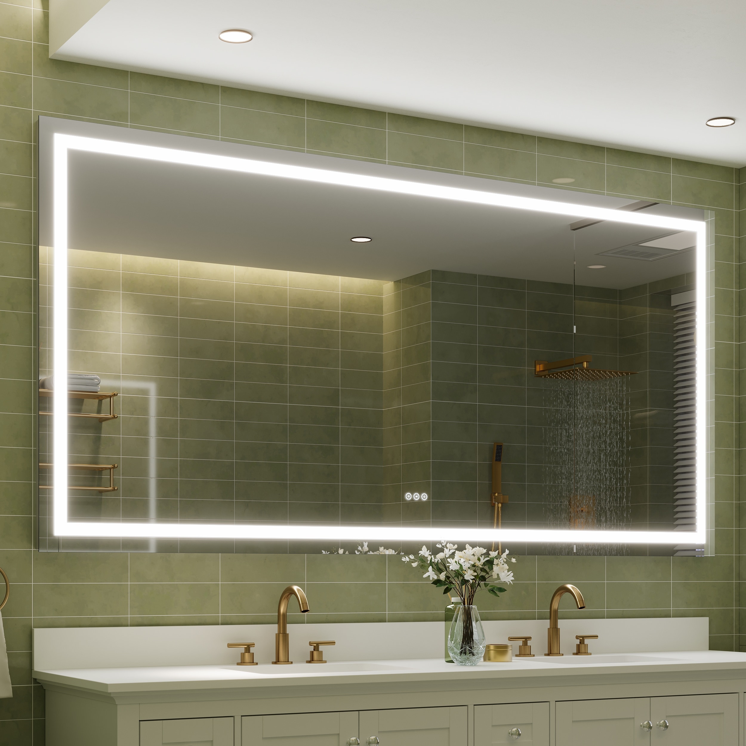 WELLFOR W1MRL8442 Framed-Bath-Mirrors - View #2