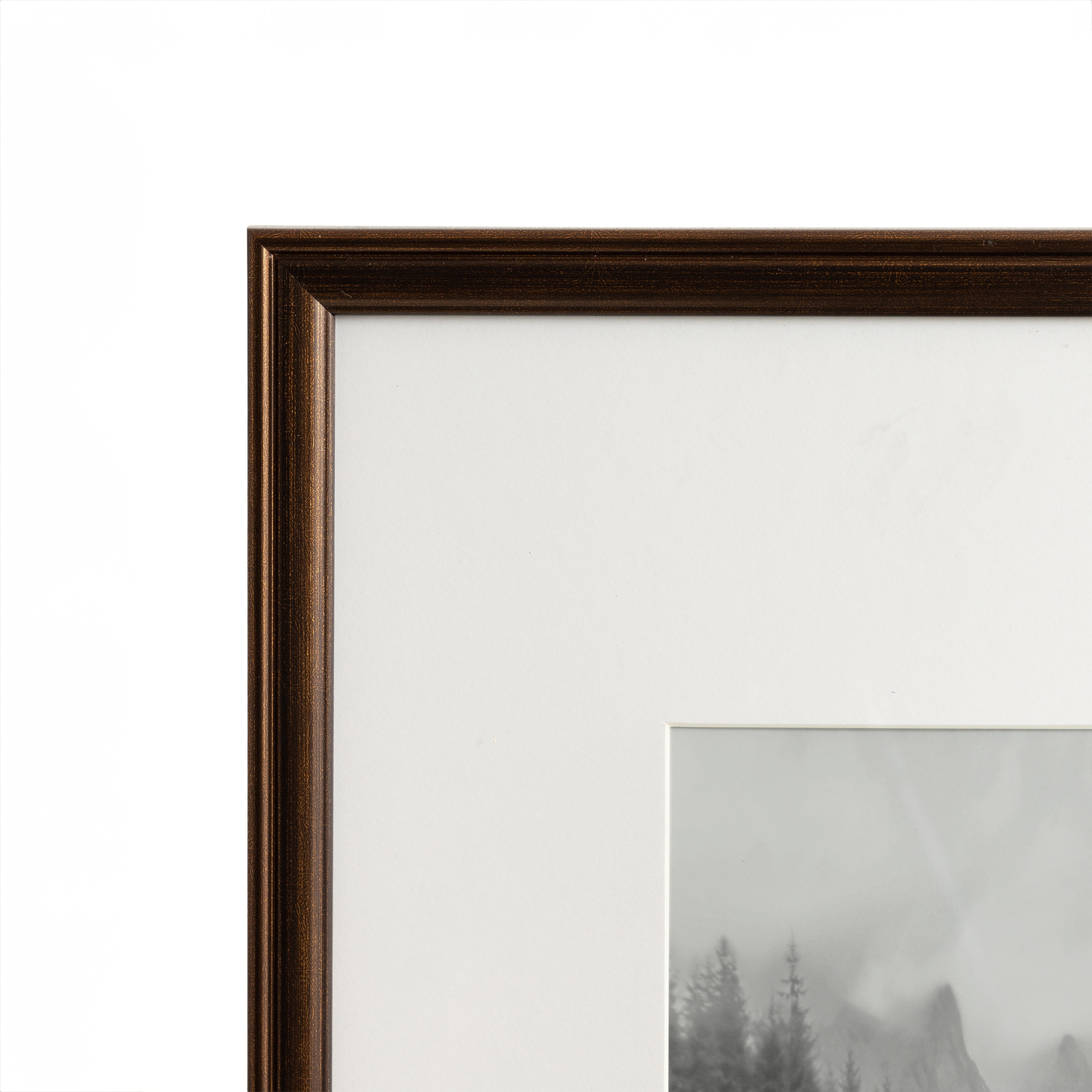 Adlynn Bronze Polystyrene 16"x20" Matted Picture Frames Set of 3