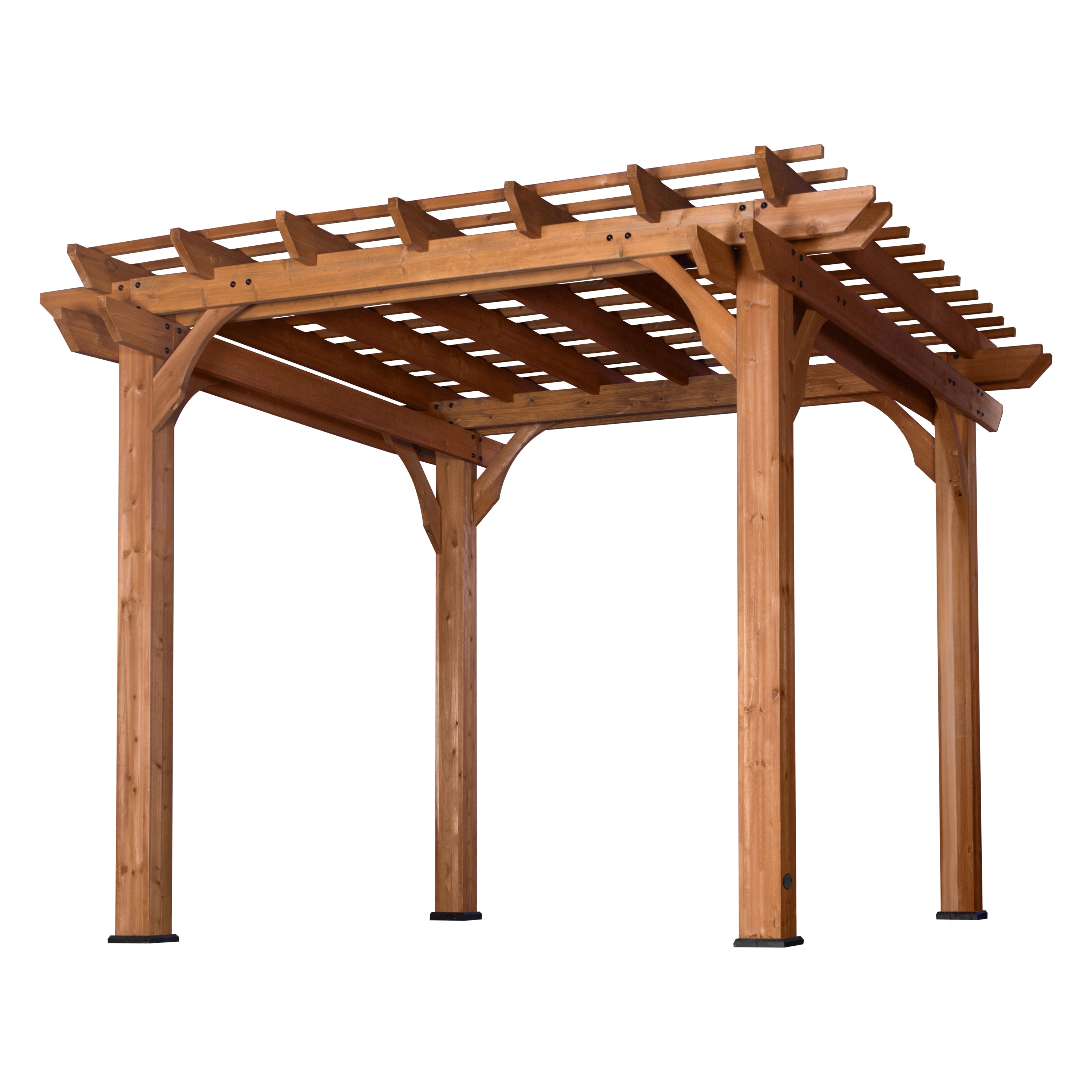 Backyard Discovery 10x10 Pergola 10-ft W x 10-ft L x 7-ft 10-3/4-in H ...