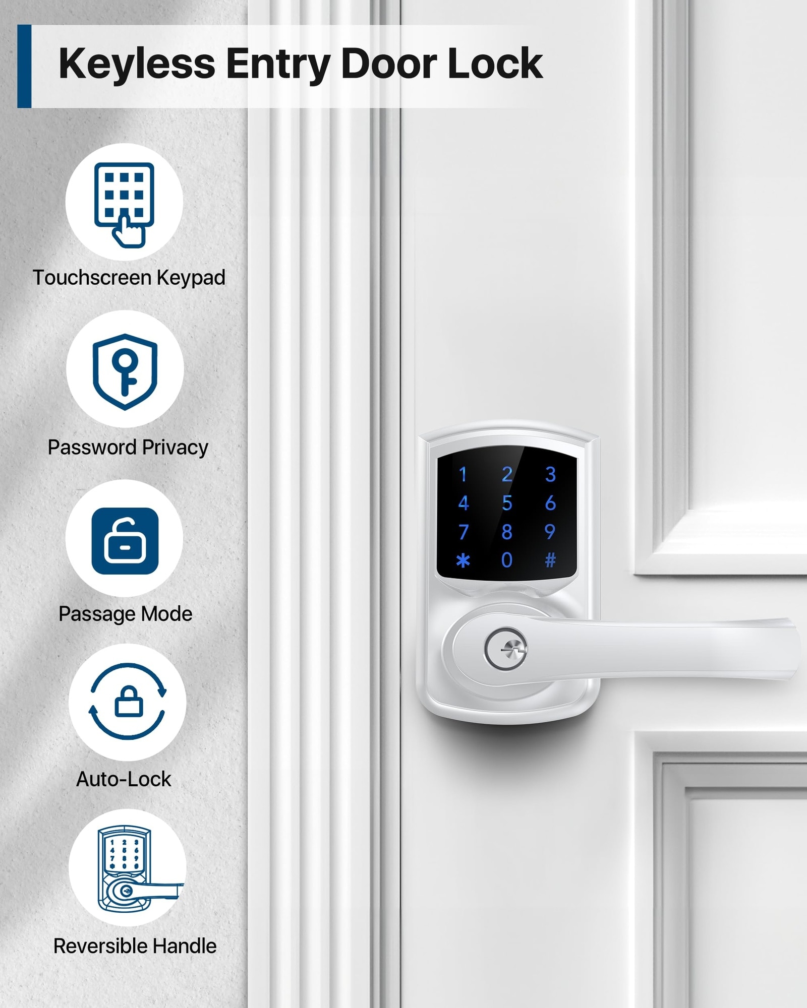 Ahfiwaso LAH0711H027 Electronic-Door-Locks - View #2