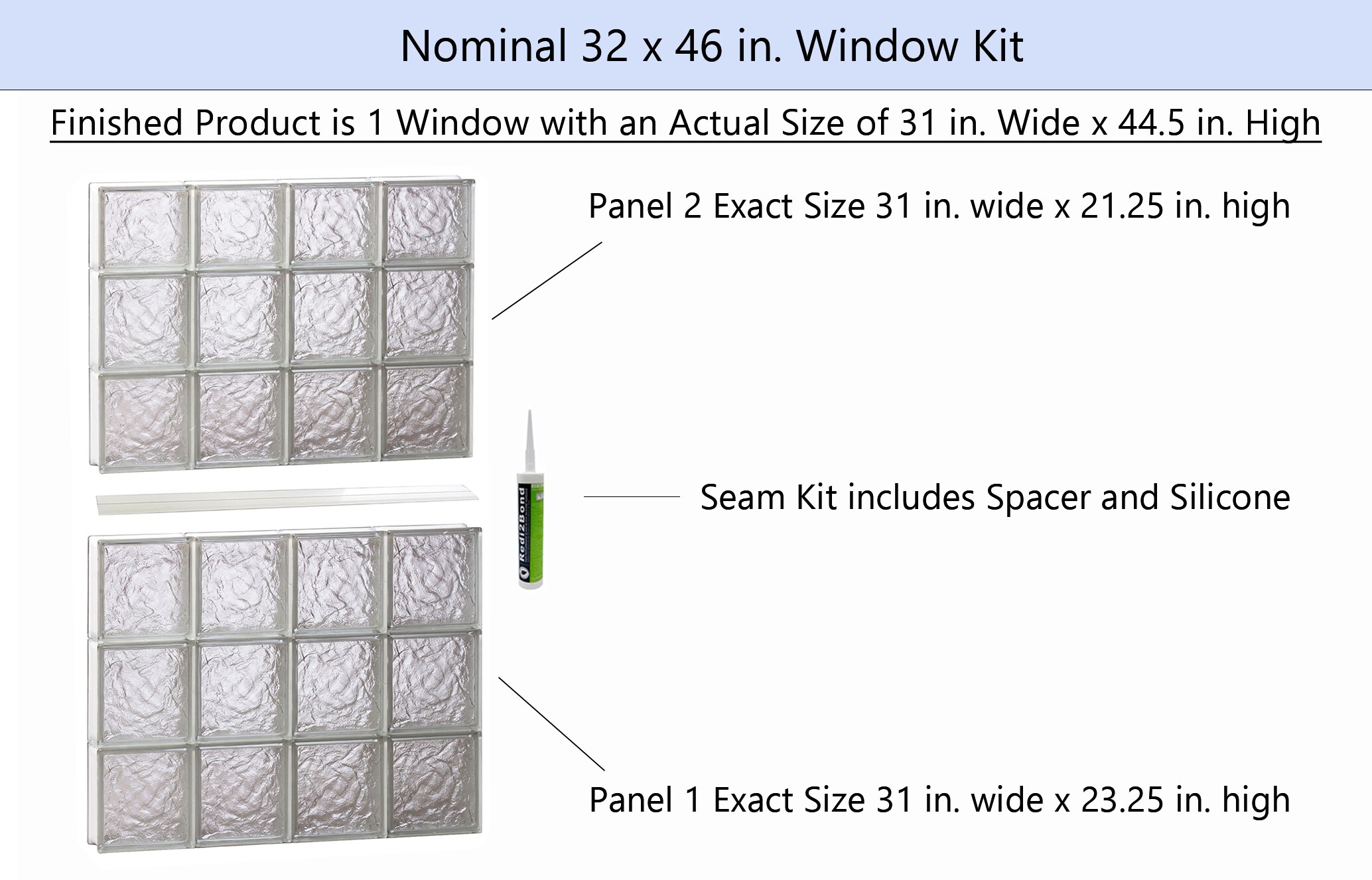 REDI2SET S3246IS Glass-Block-Windows - View #2