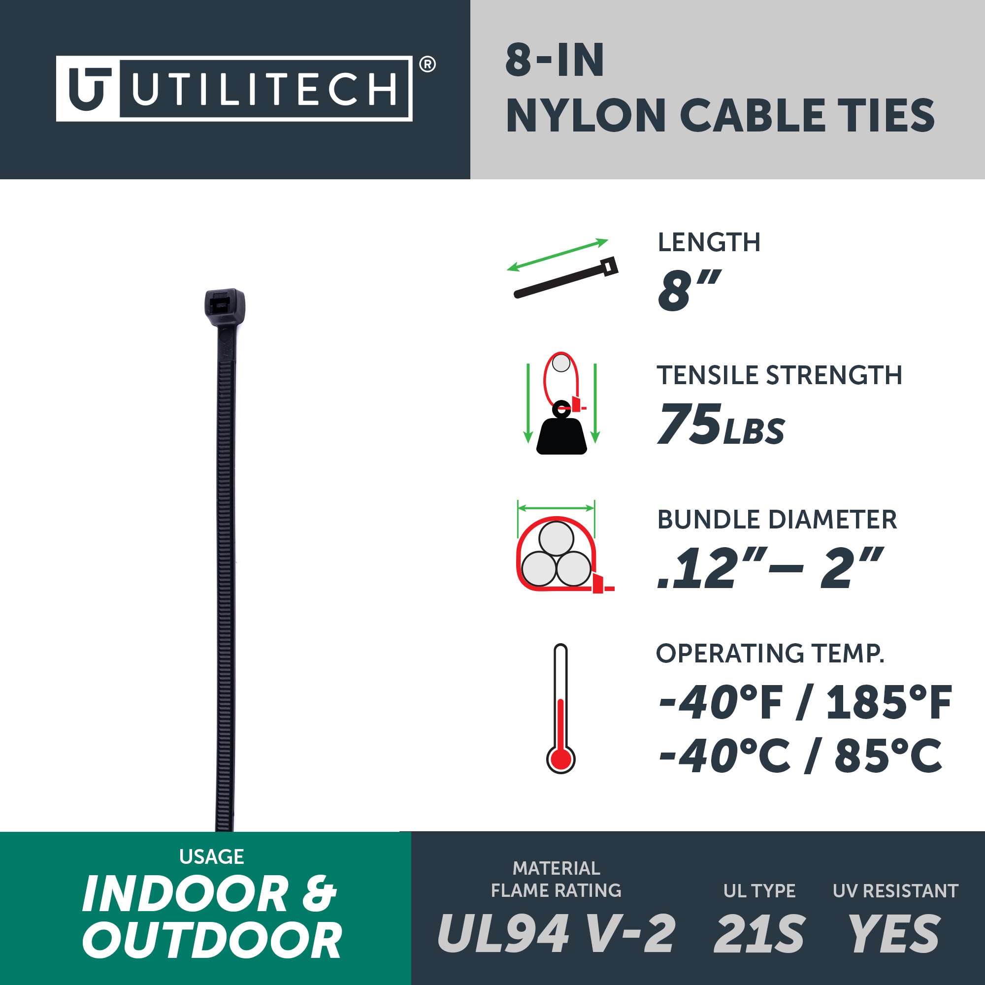 Utilitech SGY-CT22 Cable-Ties - View #3