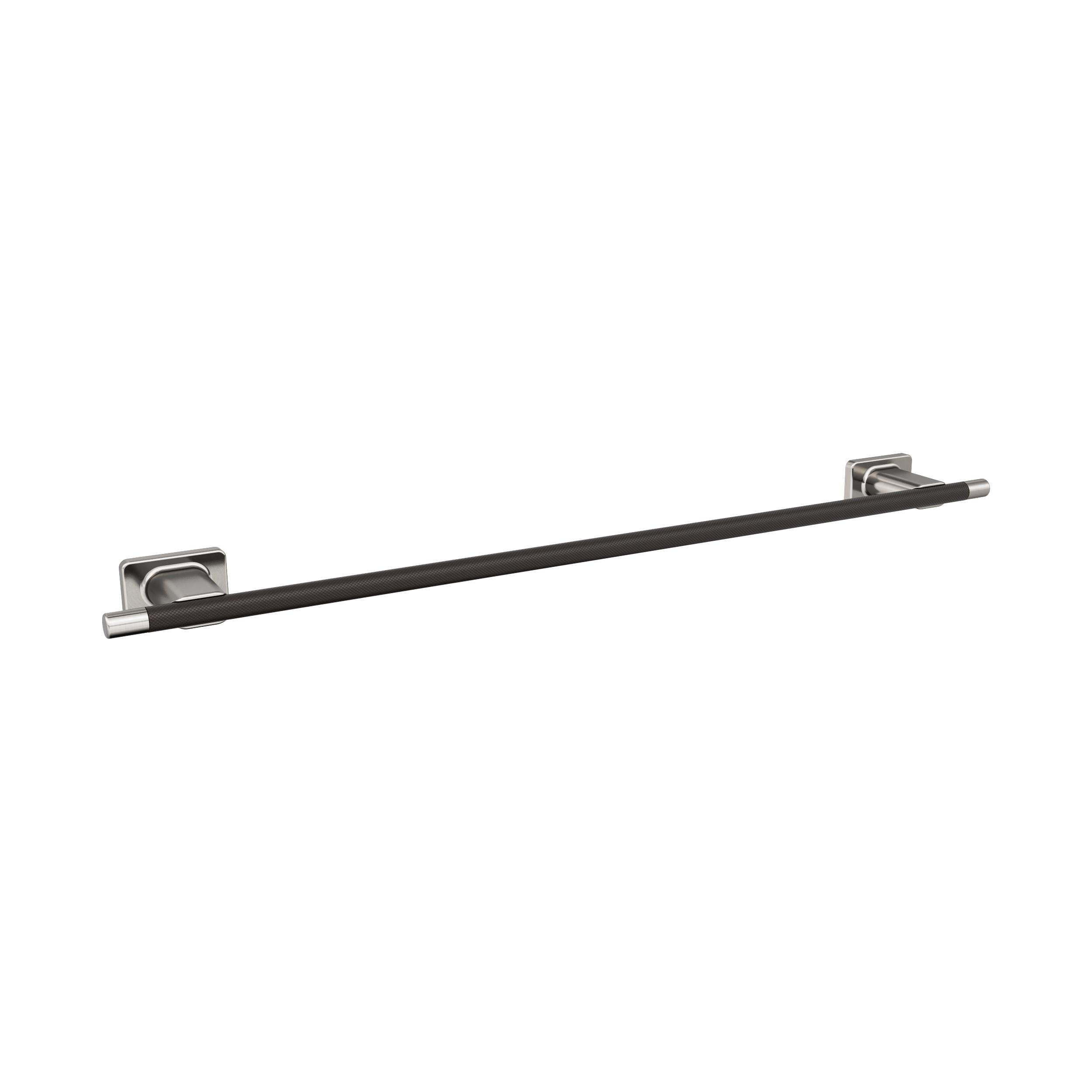 Amerock BH26615G10ORB Esquire 24-in Brushed Nickel/Oil-Rubbed Bronze Wall mount Single Towel Bar