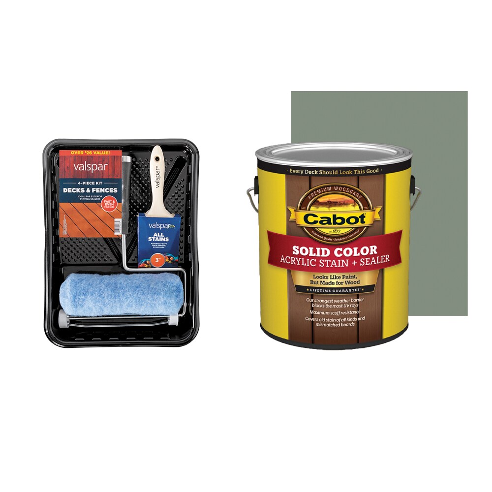 Cabot  Solid Driftwood Gray Exterior Stain Project Kit