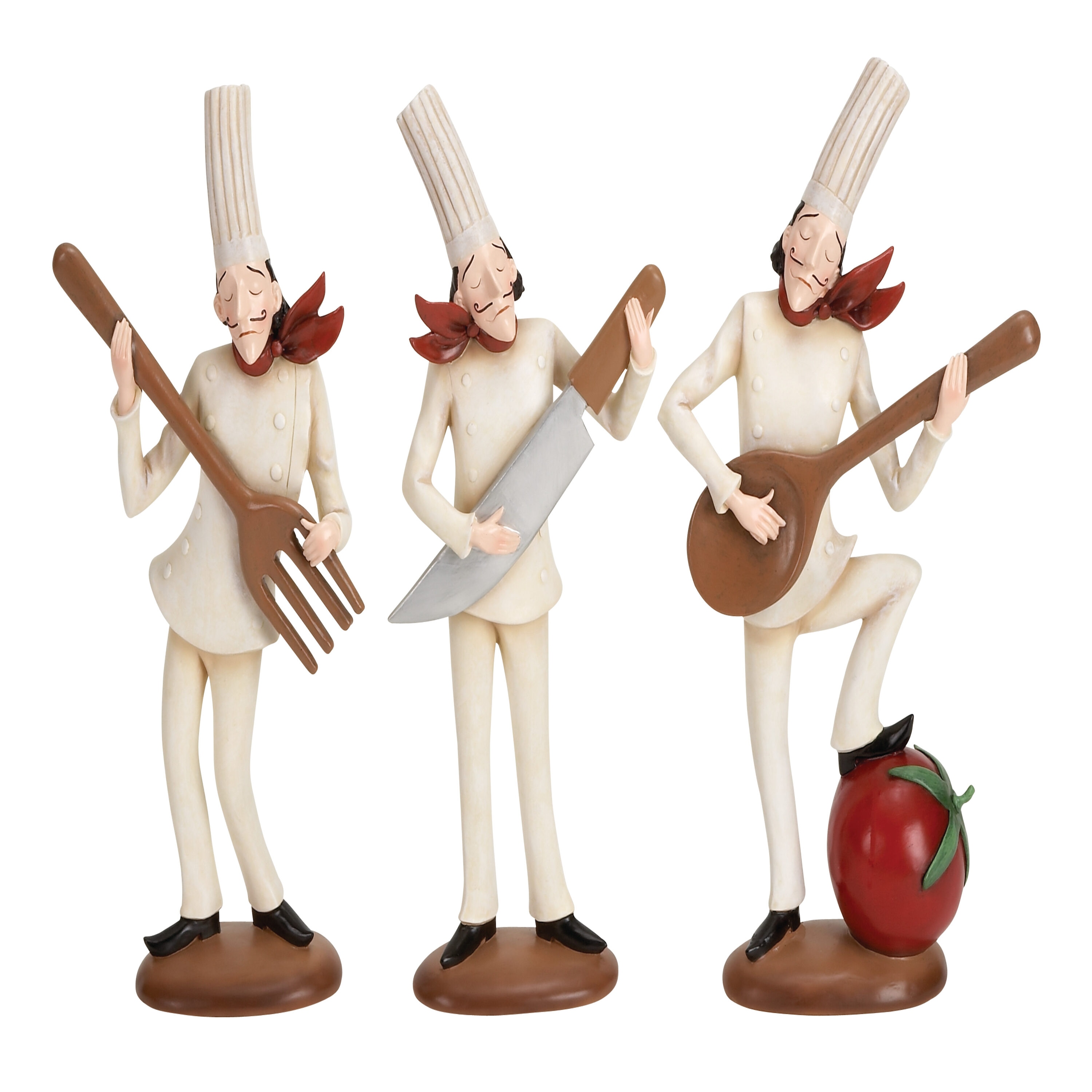 Grayson Lane 69342 3-Pack White Stone Country Sculpture