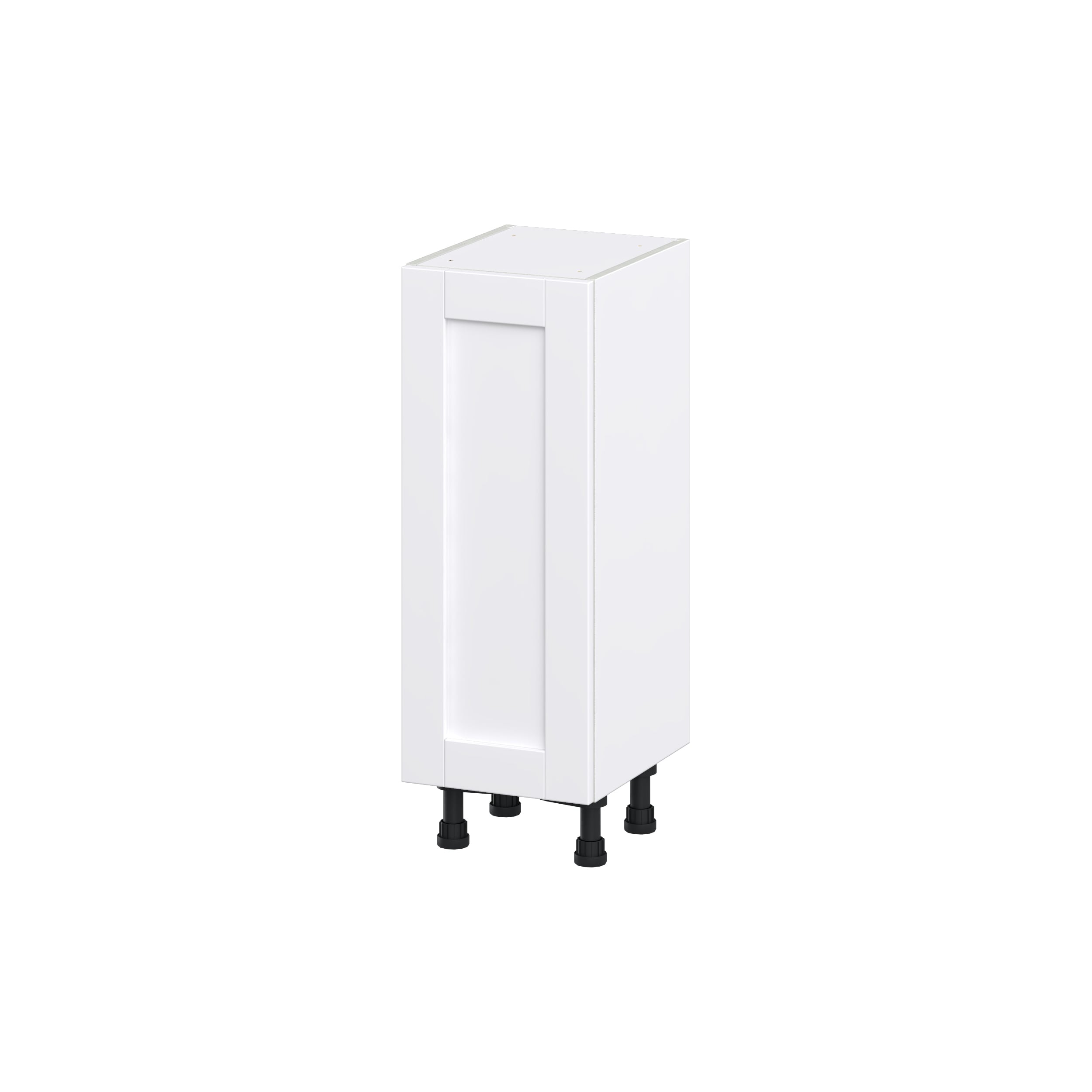 Hugo&Borg Rosemont 9-in W x 34.5-in H x 14-in D Glacier White Base Fully Assembled Cabinet (Flat Panel Shaker Door Style)