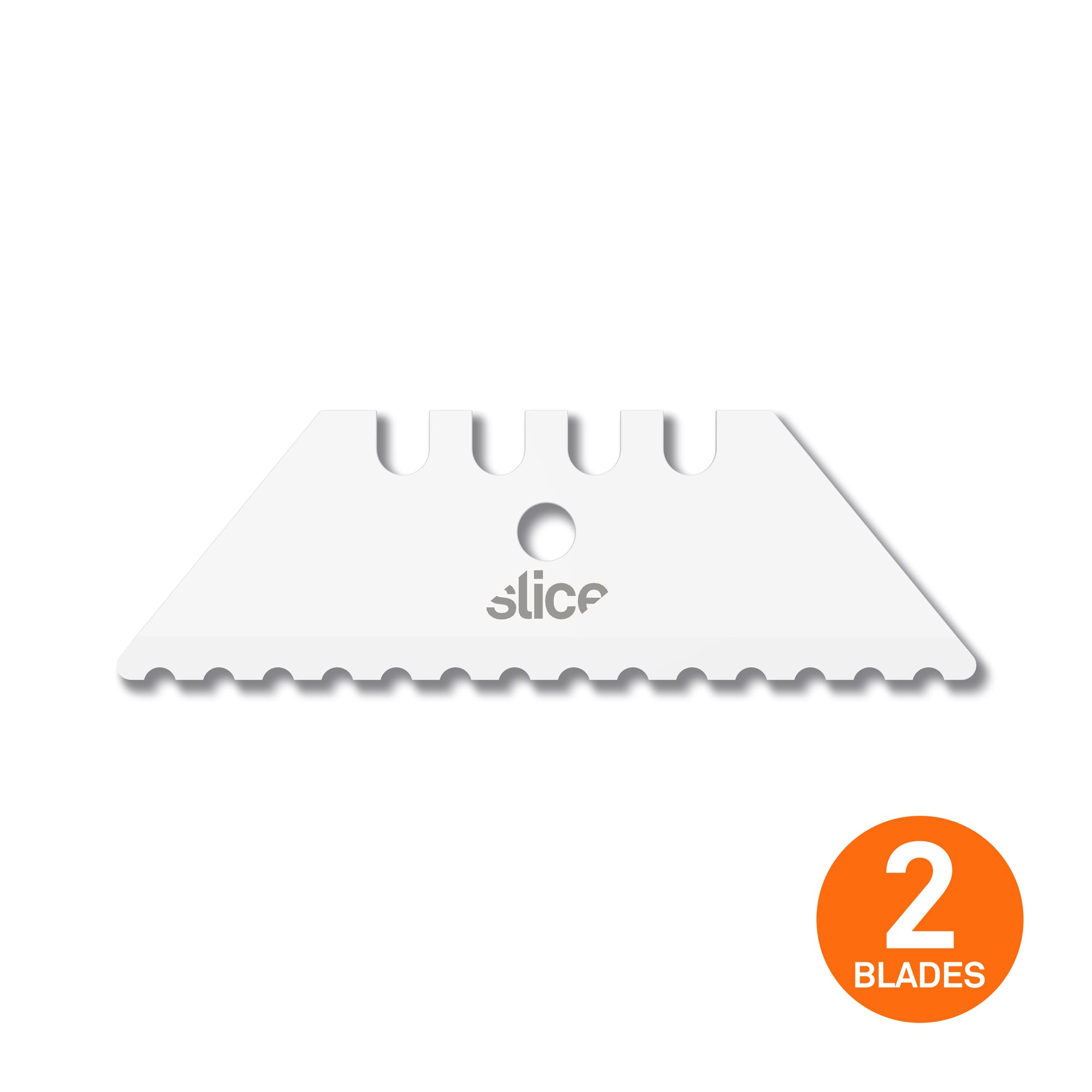 Slice 10523 Serrated Edge Ceramic zirconium oxide Serrated Utility Razor Blade ( 2 -Pack )